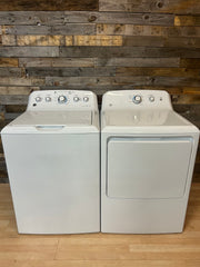 GE White Top Load Set
