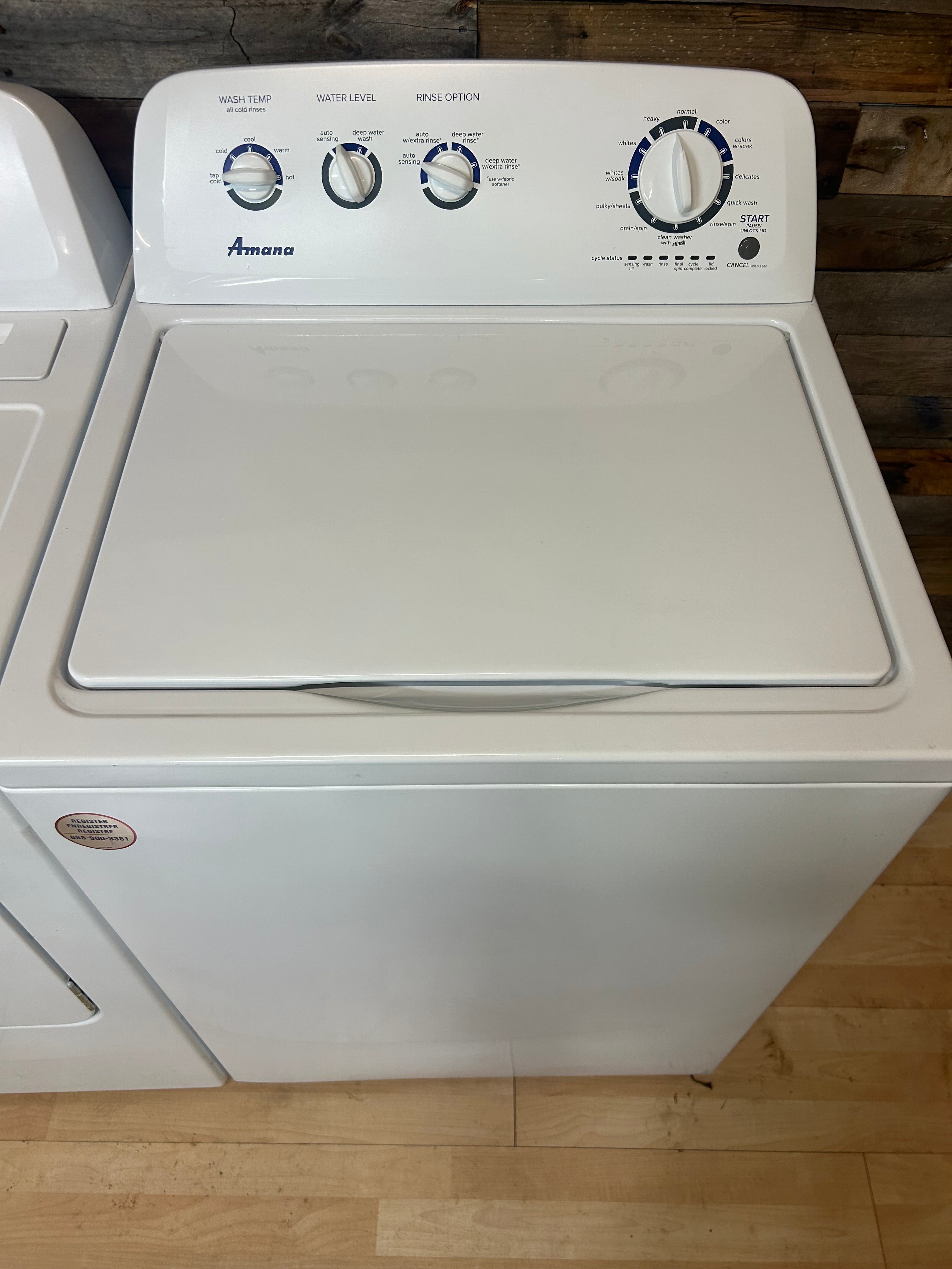 Amana Large Capacity Top Load Set