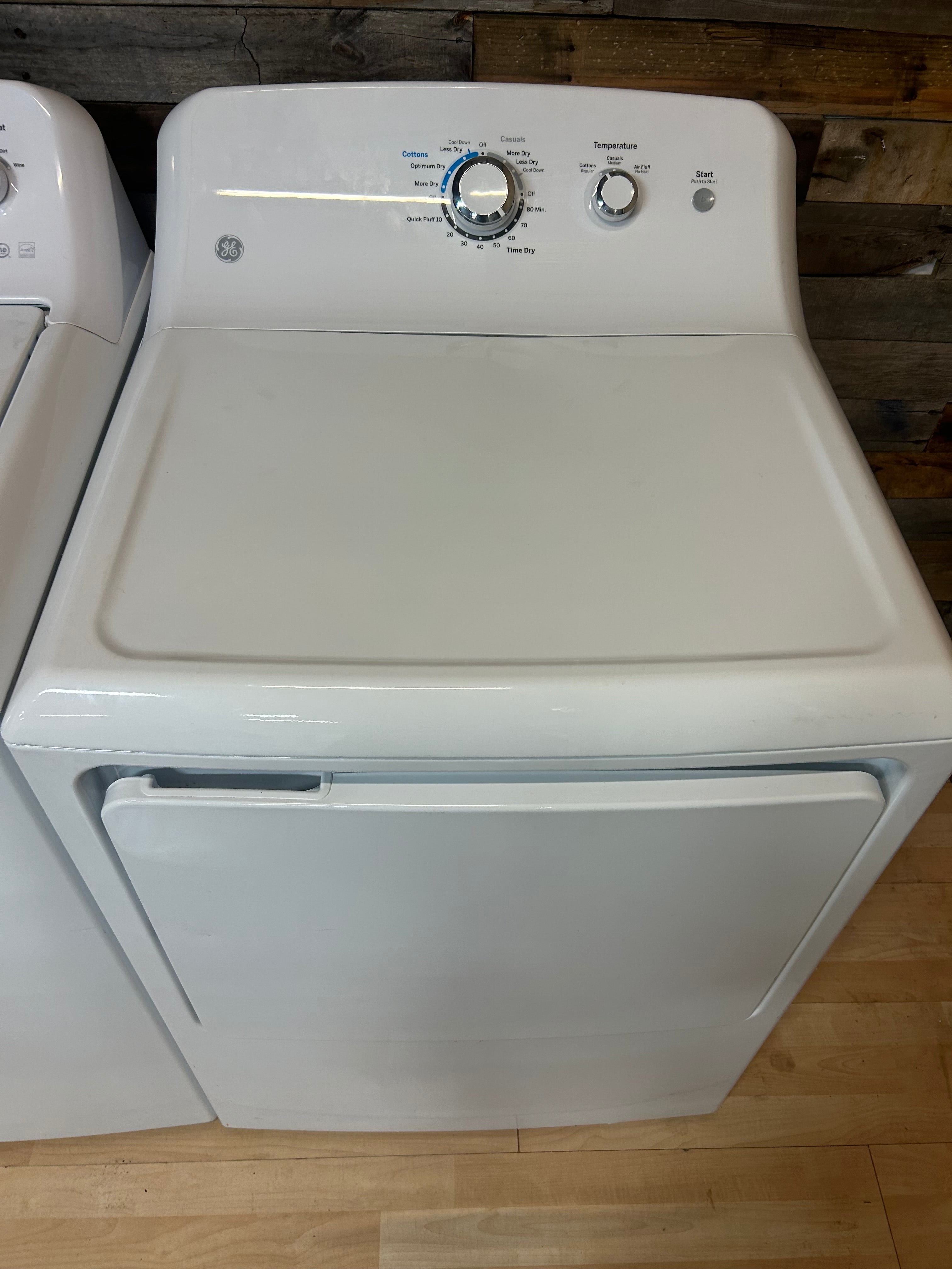 GE White Top Load Set