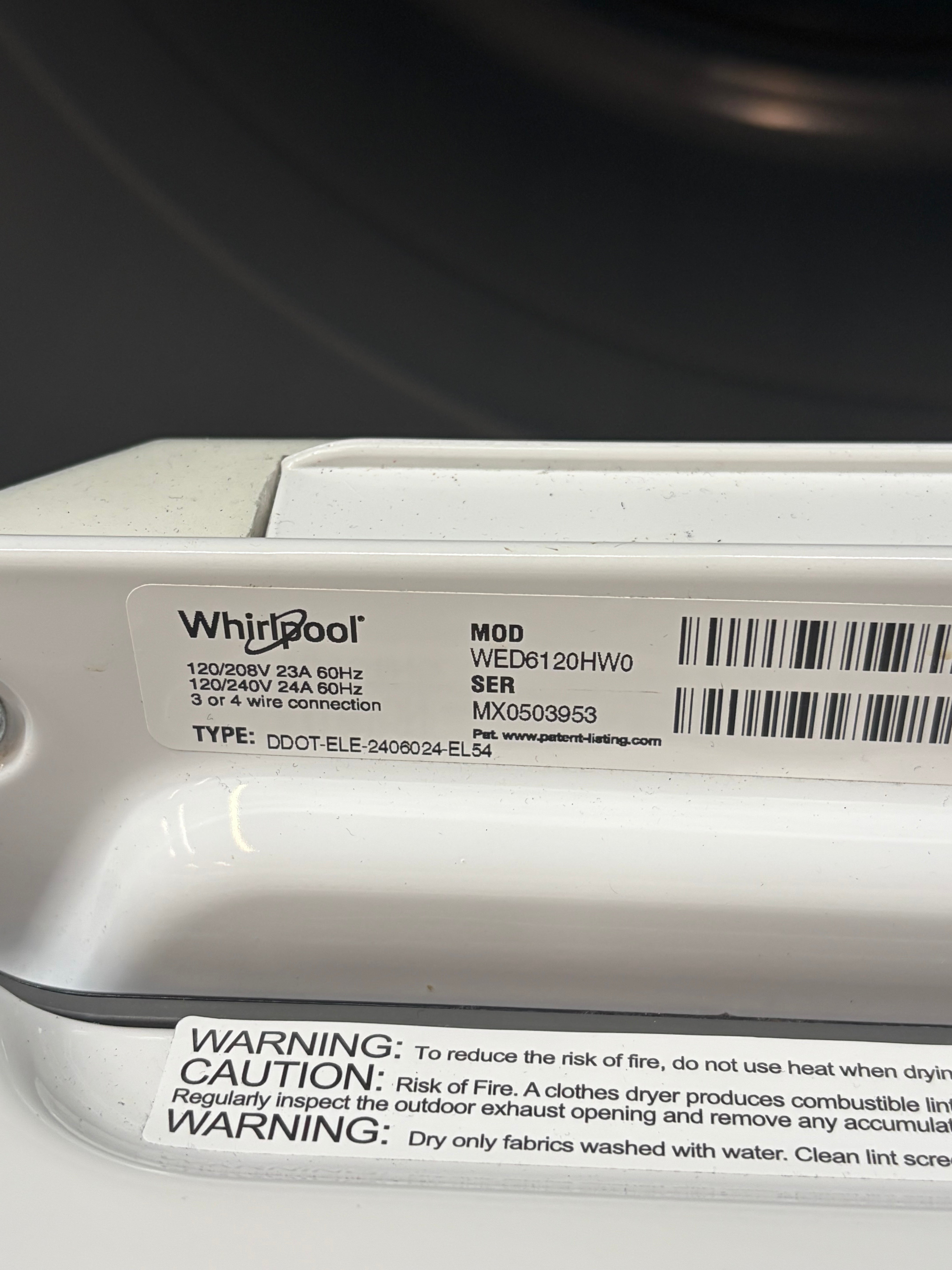 White Whirlpool Load-N-Go Wifi Enable Top Load Set