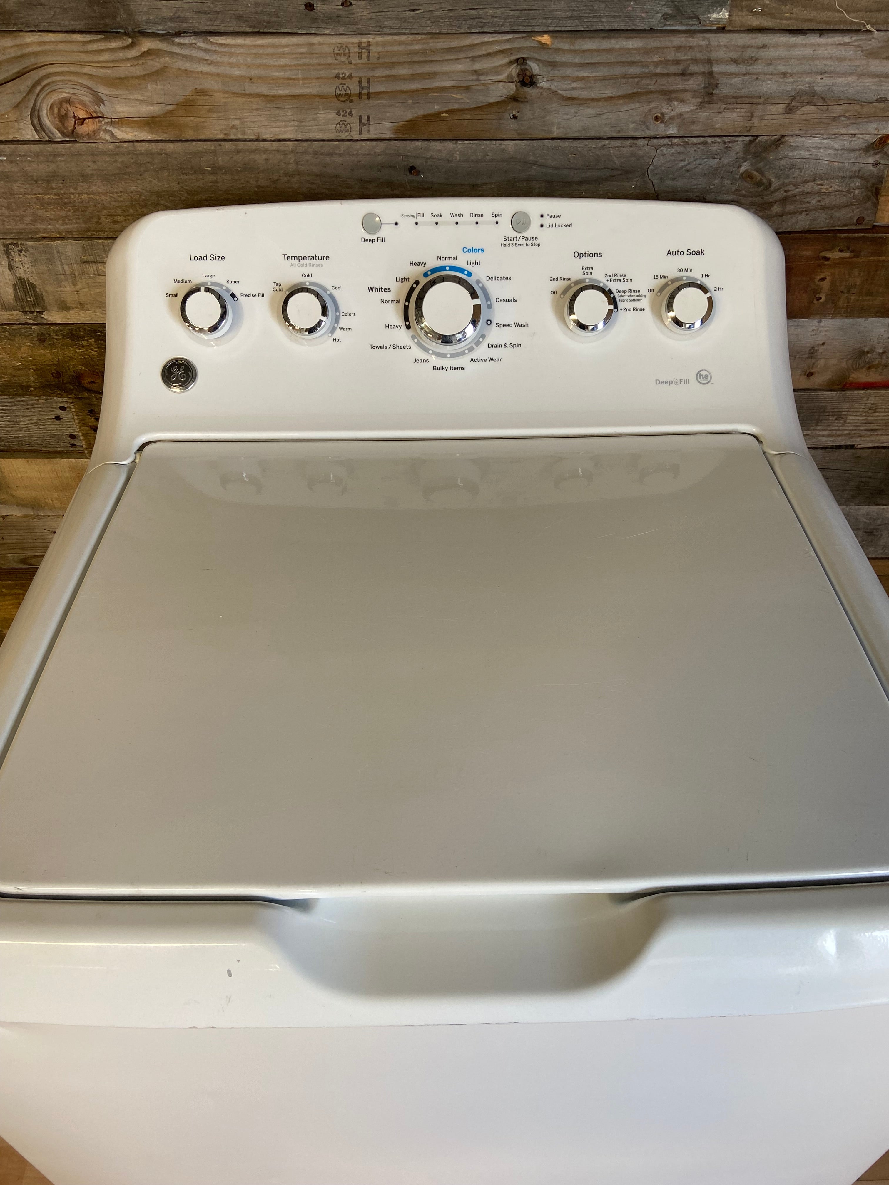 GE White Top Load Washer