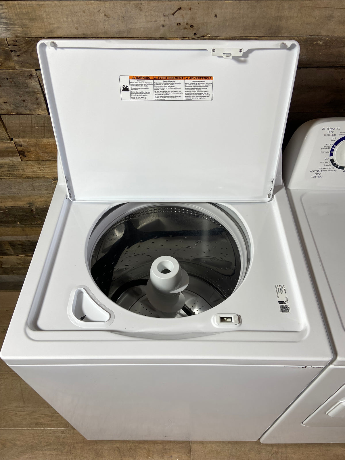 Amana Top Load Large Capacity Washer & Dryer set