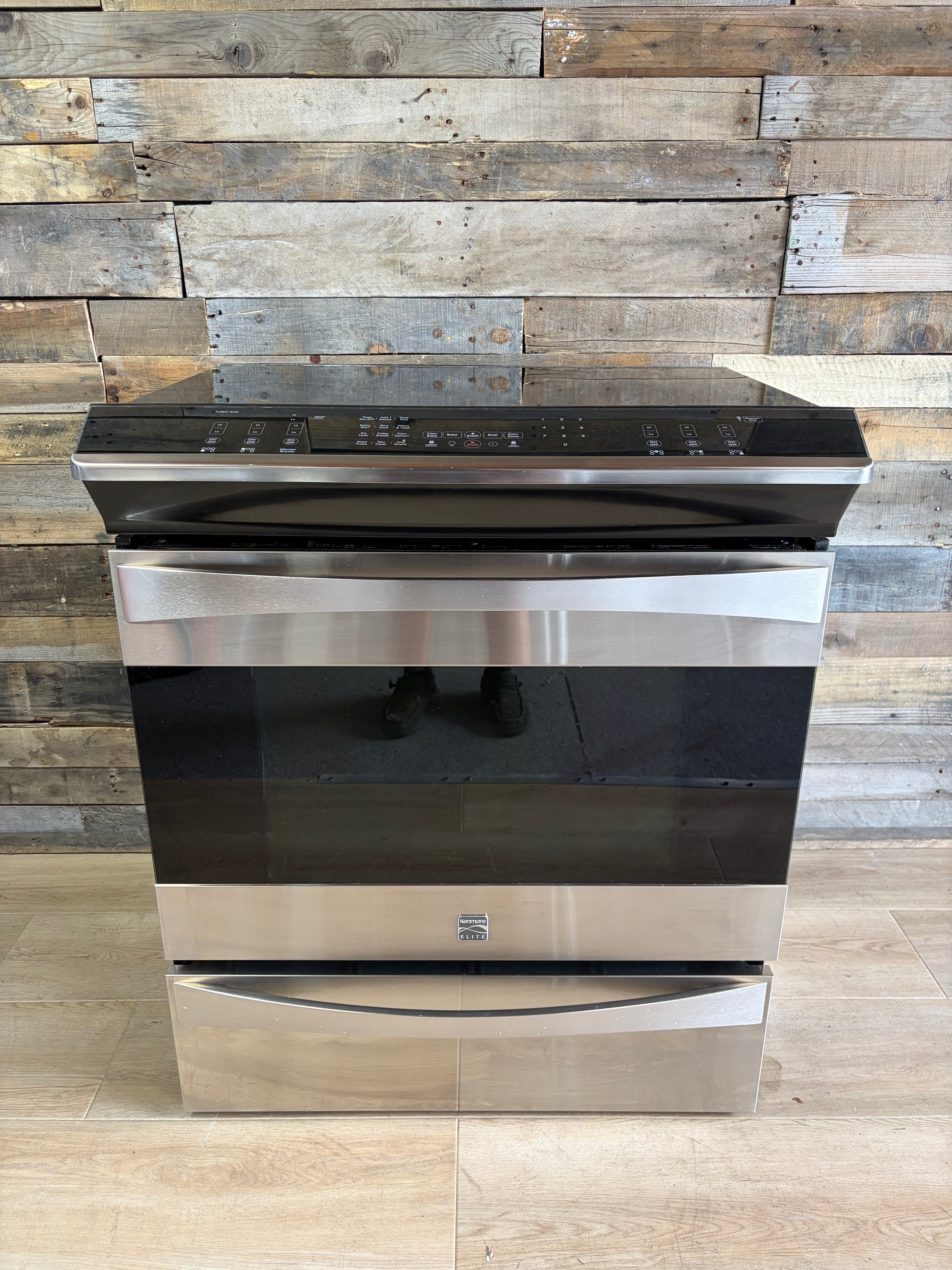 Kenmore Elite Stainless Slide In Convection Range