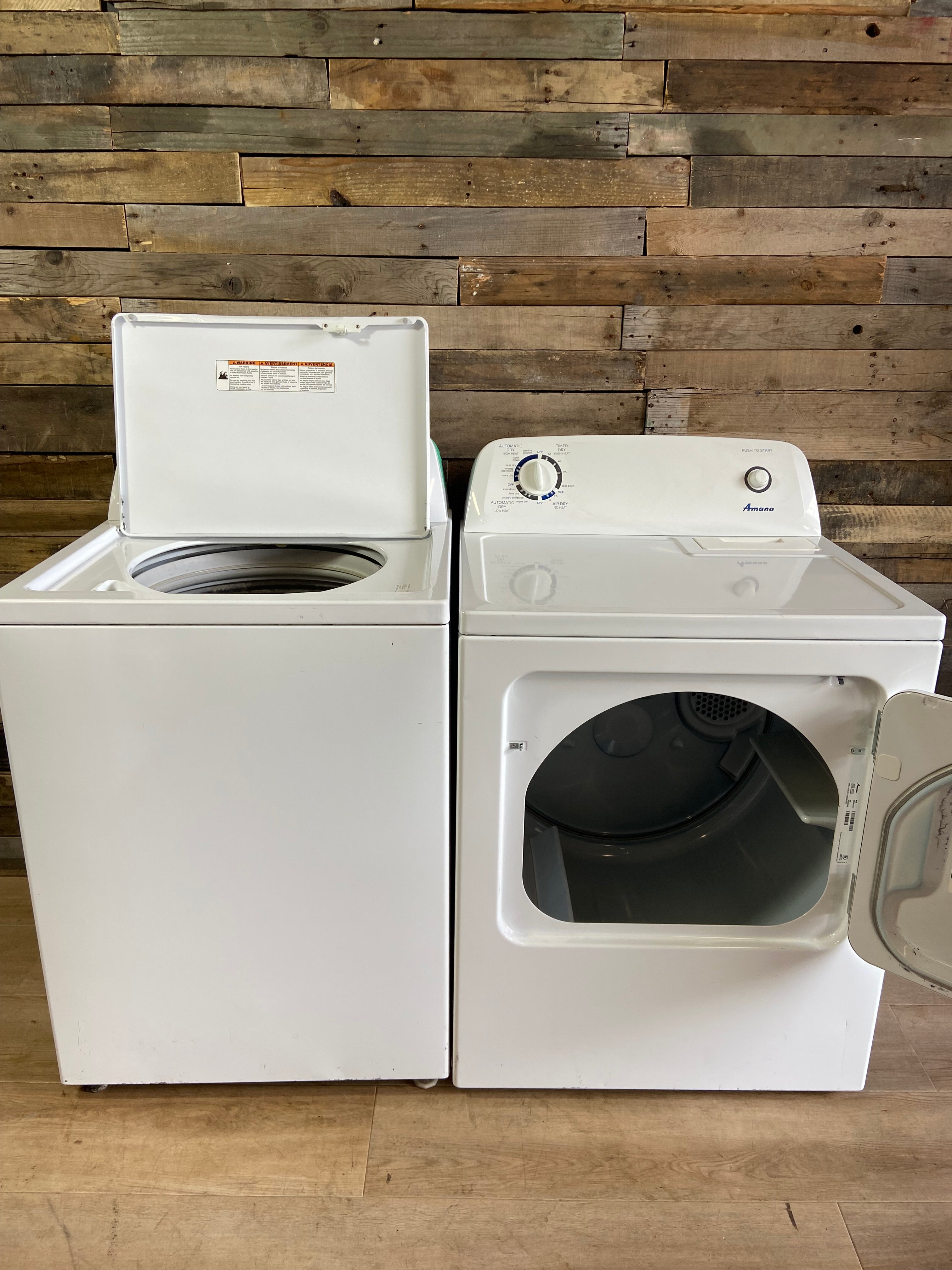 Amana Top Load Large Capacity Washer & Dryer Set