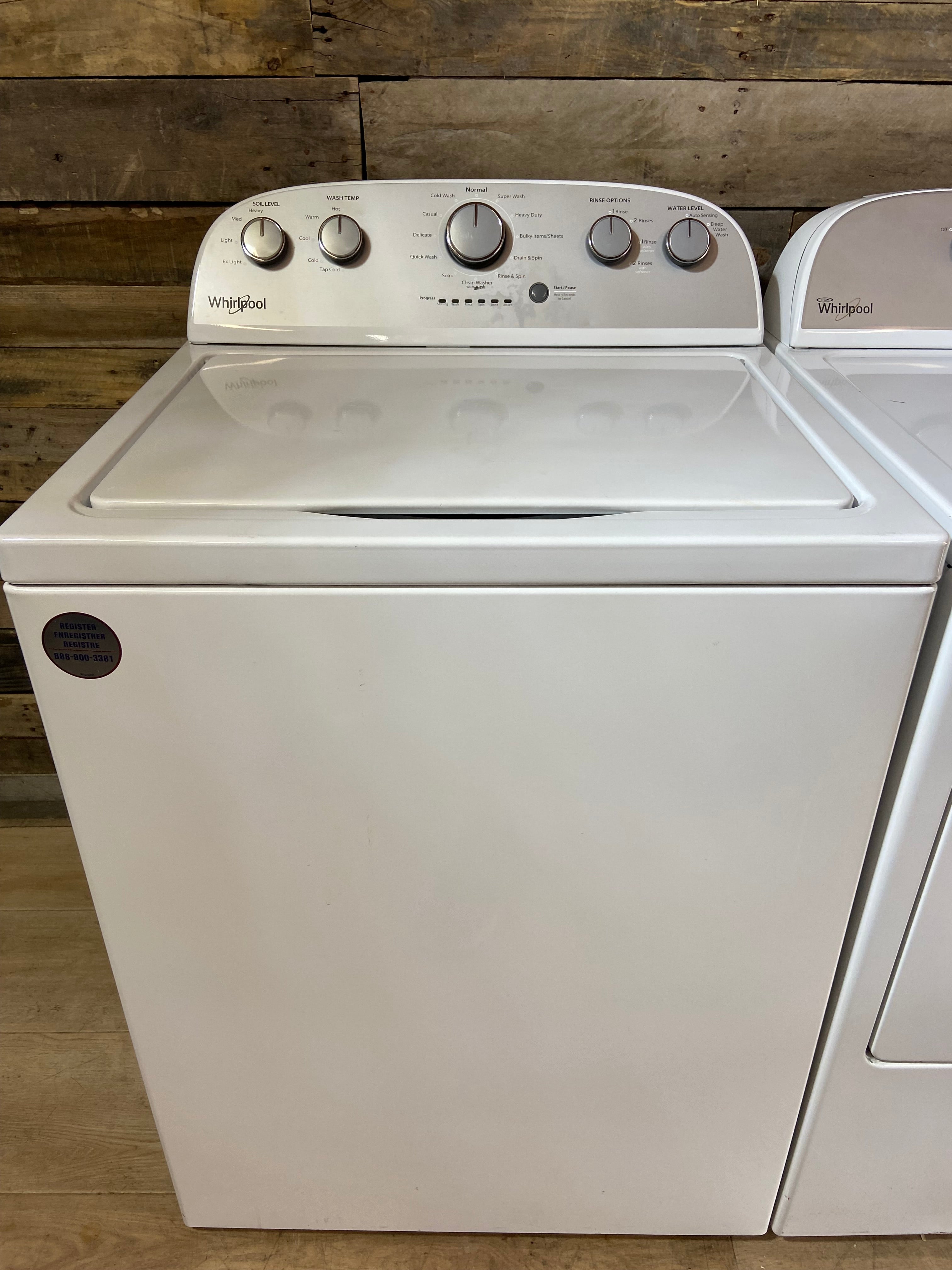 Whirlpool Top Load Washer & Dryer Set