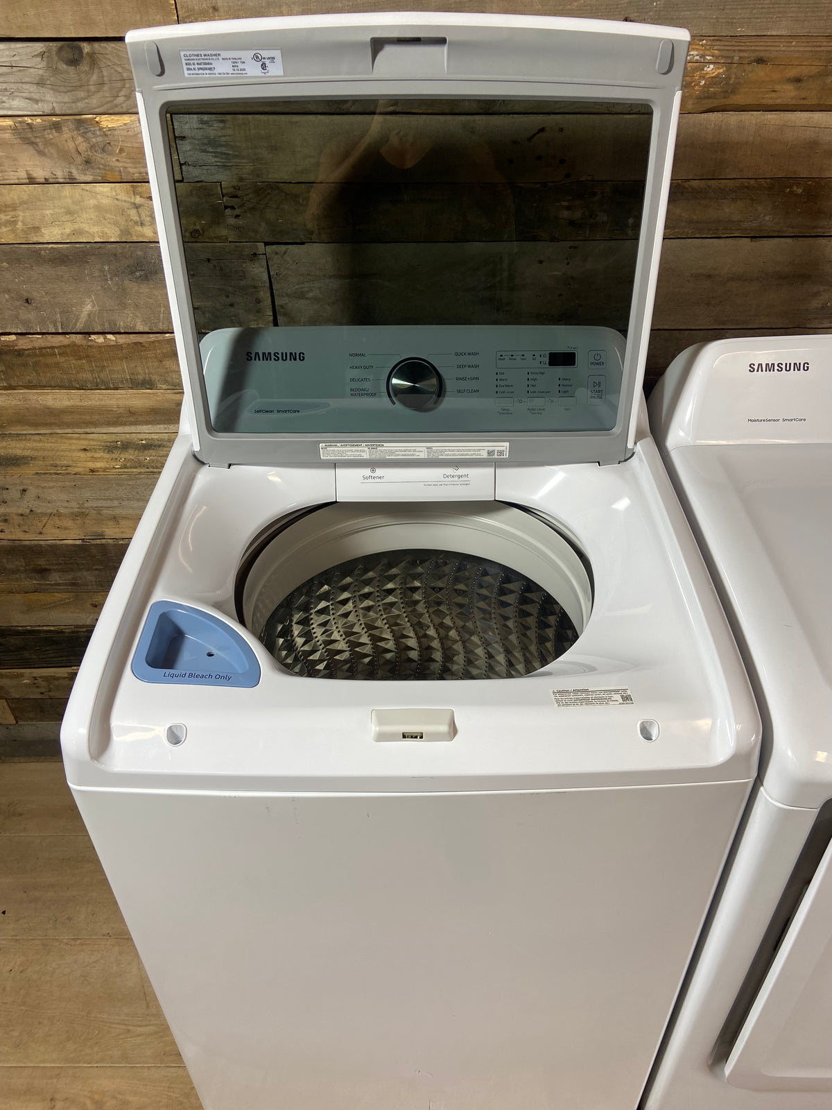 Samsung Large Capacity Glass Lid Washer & Dryer Set