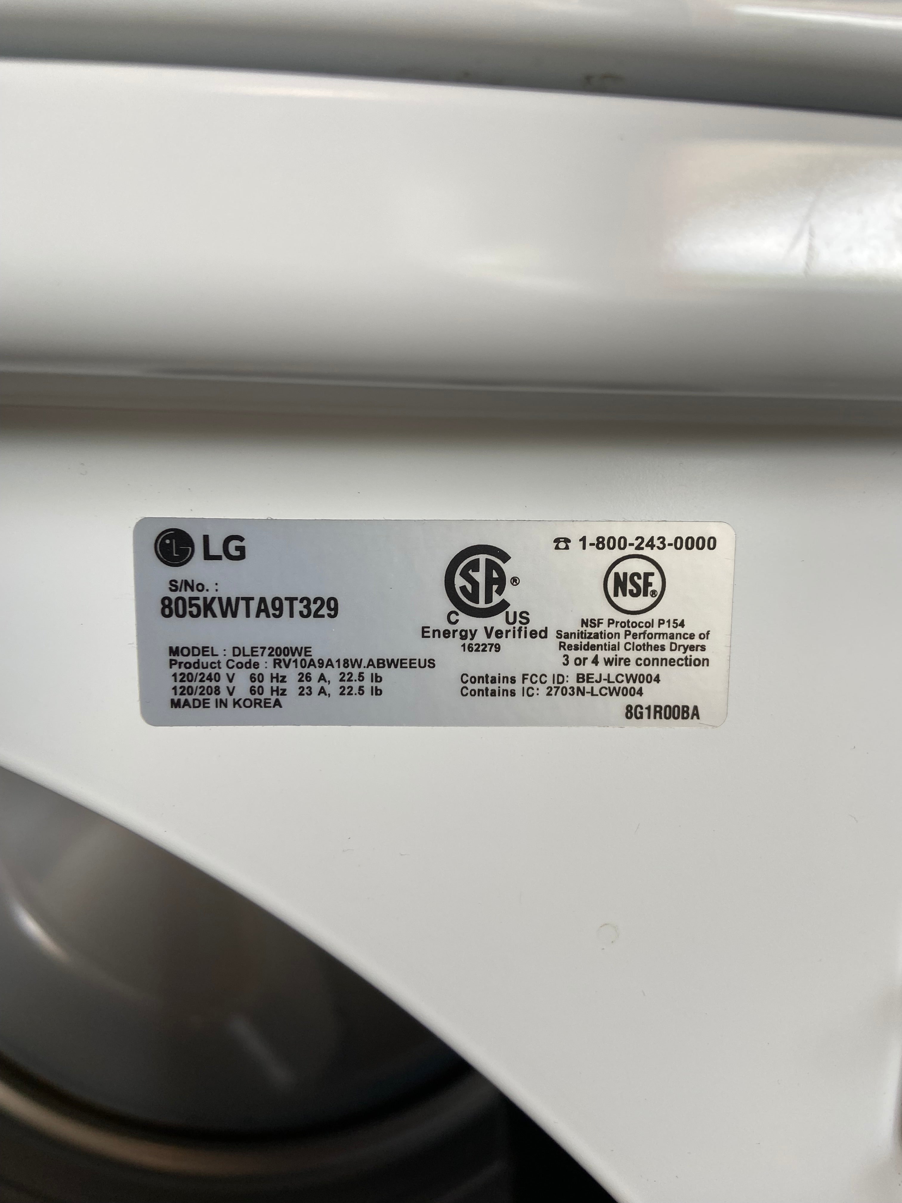 LG Top Load Glass Lid Washer & Dryer Set