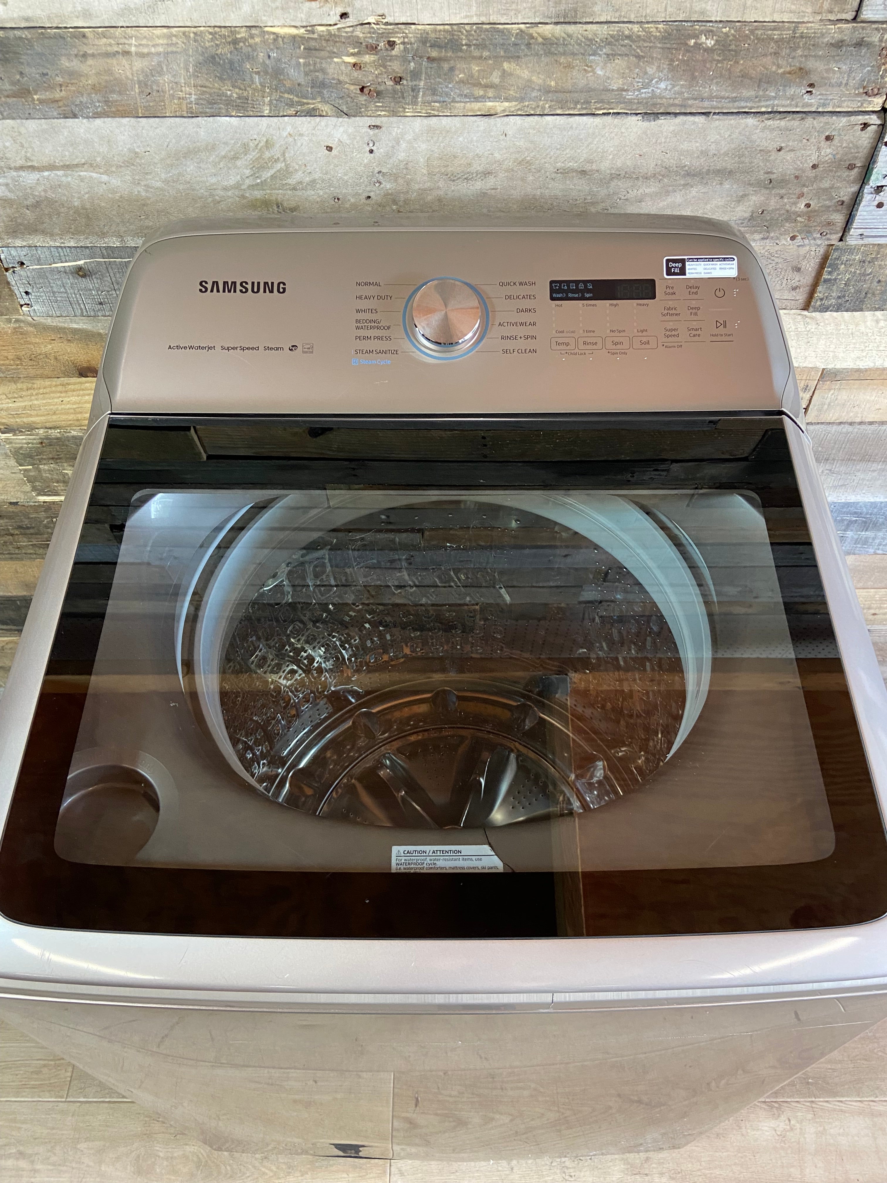 Bronze Samsung Top Load Large Capacity Washer