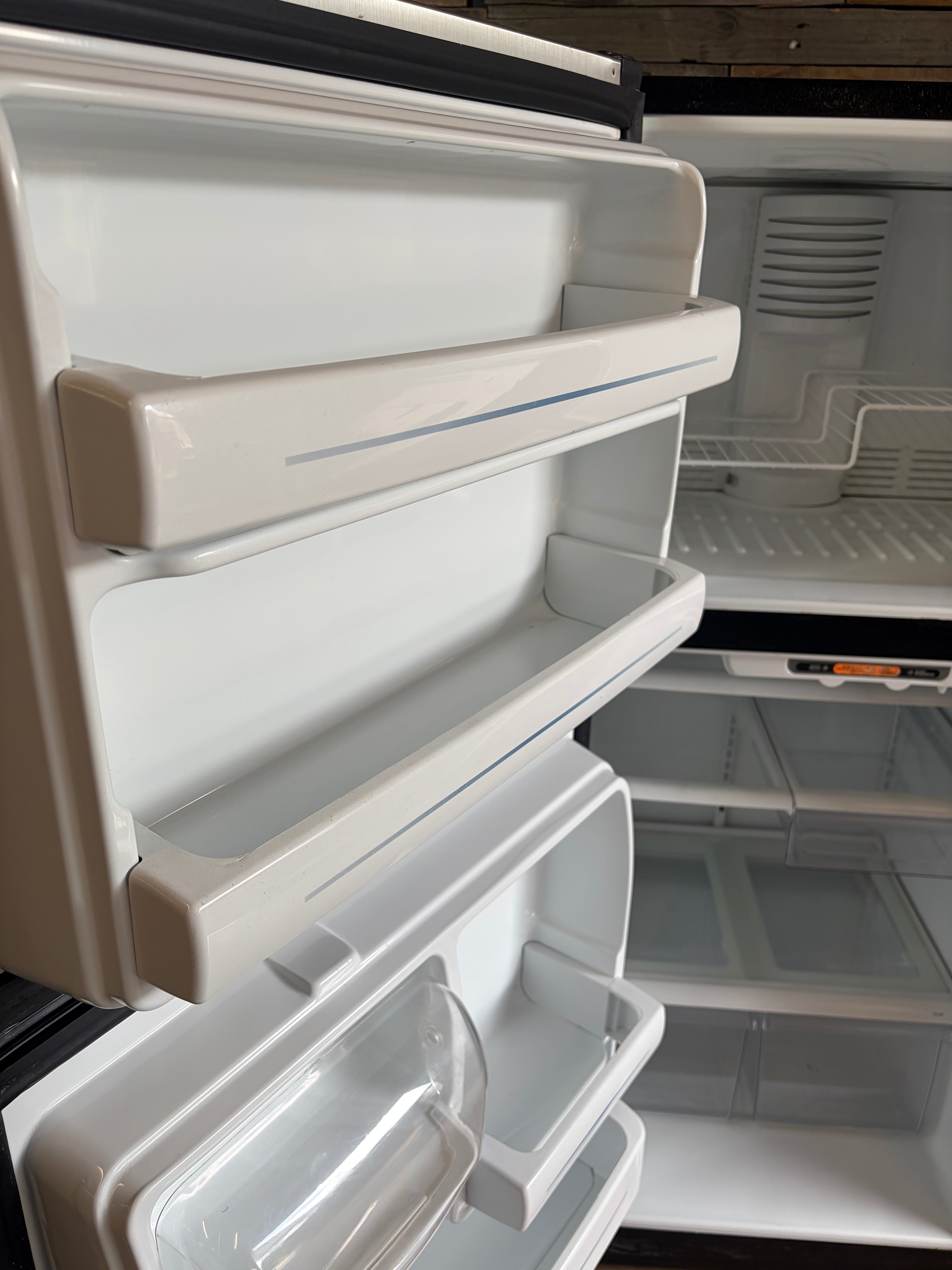 GE Stainless Top Bottom Fridge