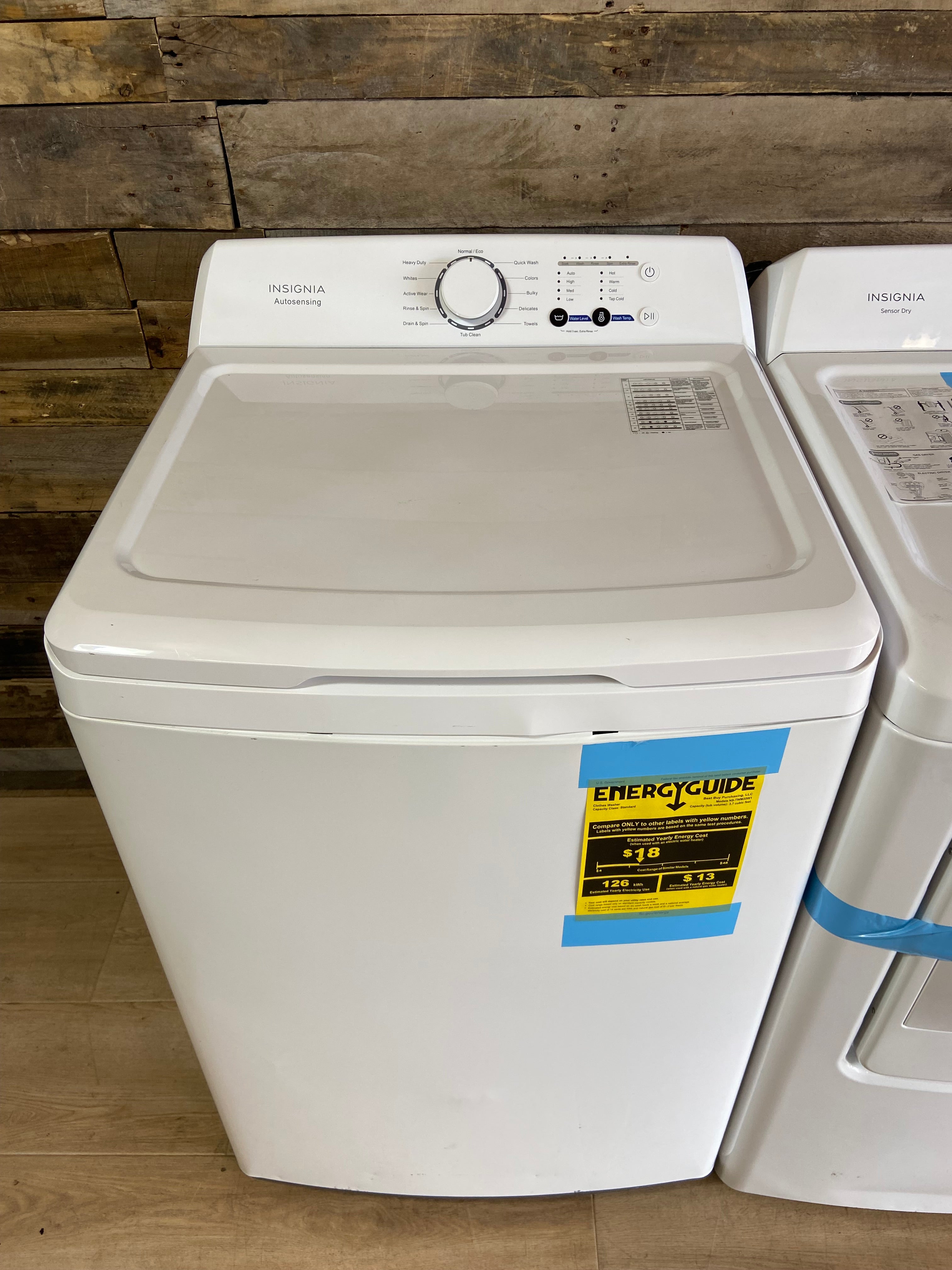 Insignia Top Load Washer & Dryer Set