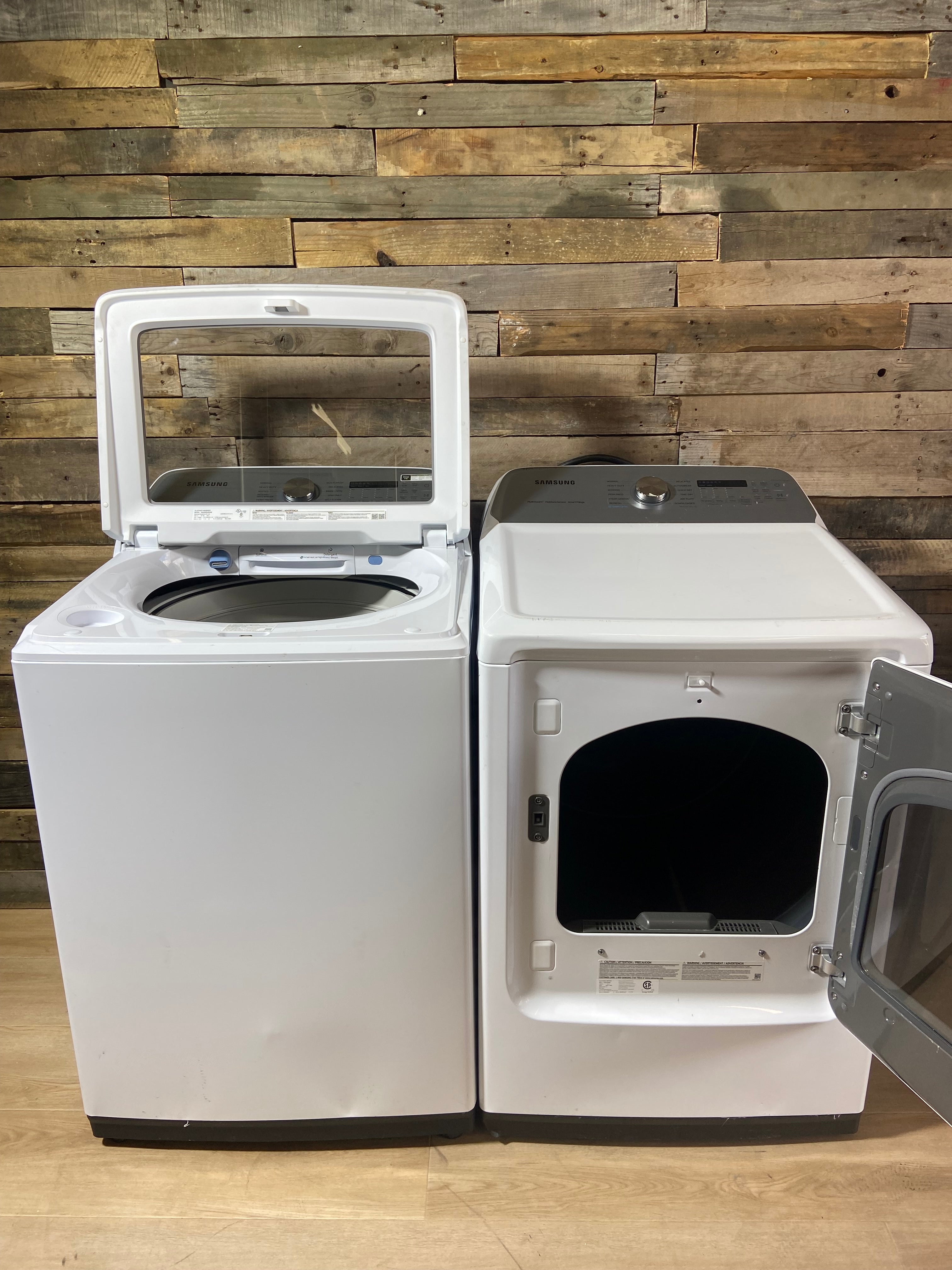 White Samsung Super Capacity Glass Top Set