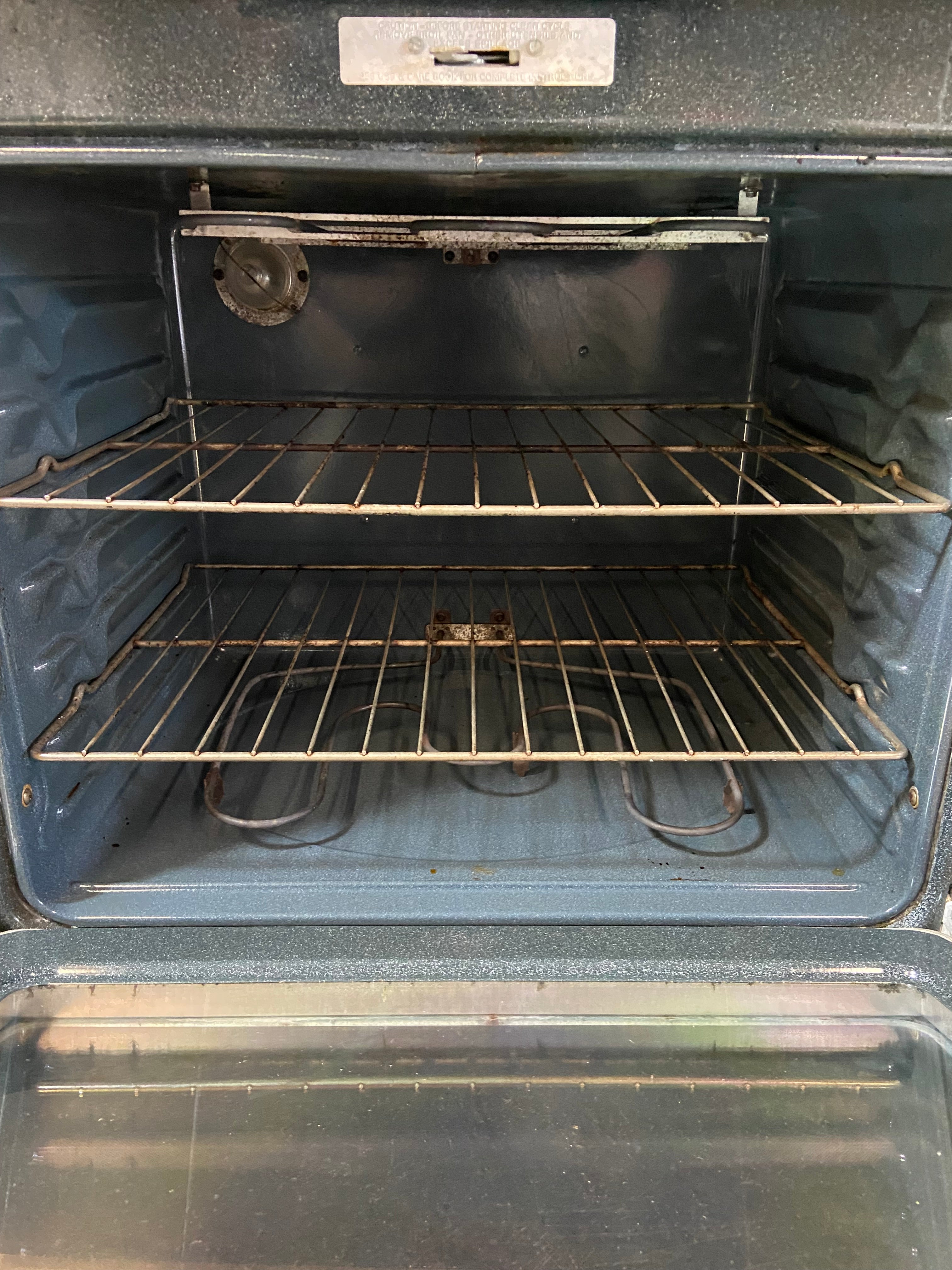 GE Black Coil Top Range