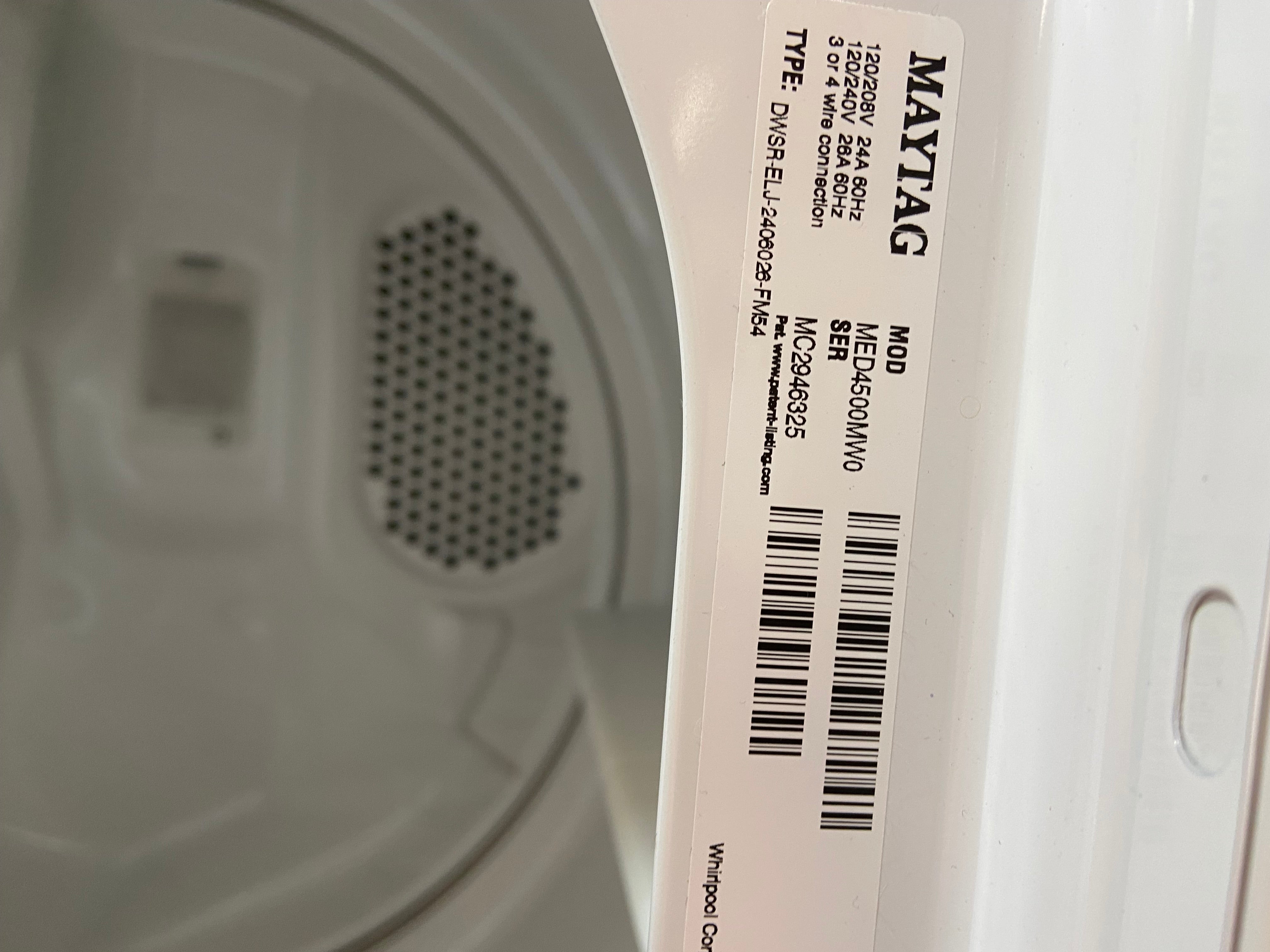 White Maytag Dryer