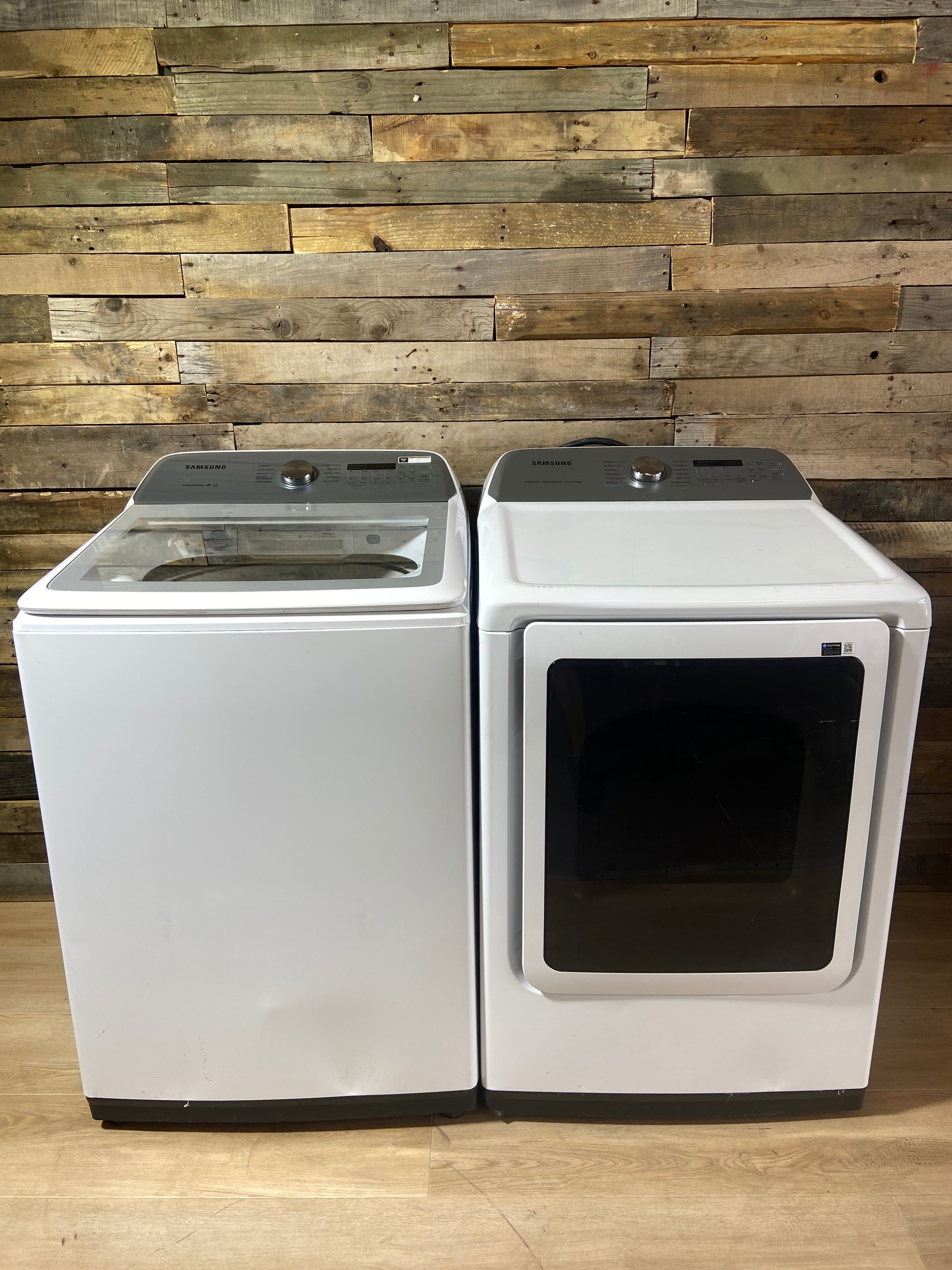 White Samsung Super Capacity Glass Top Set