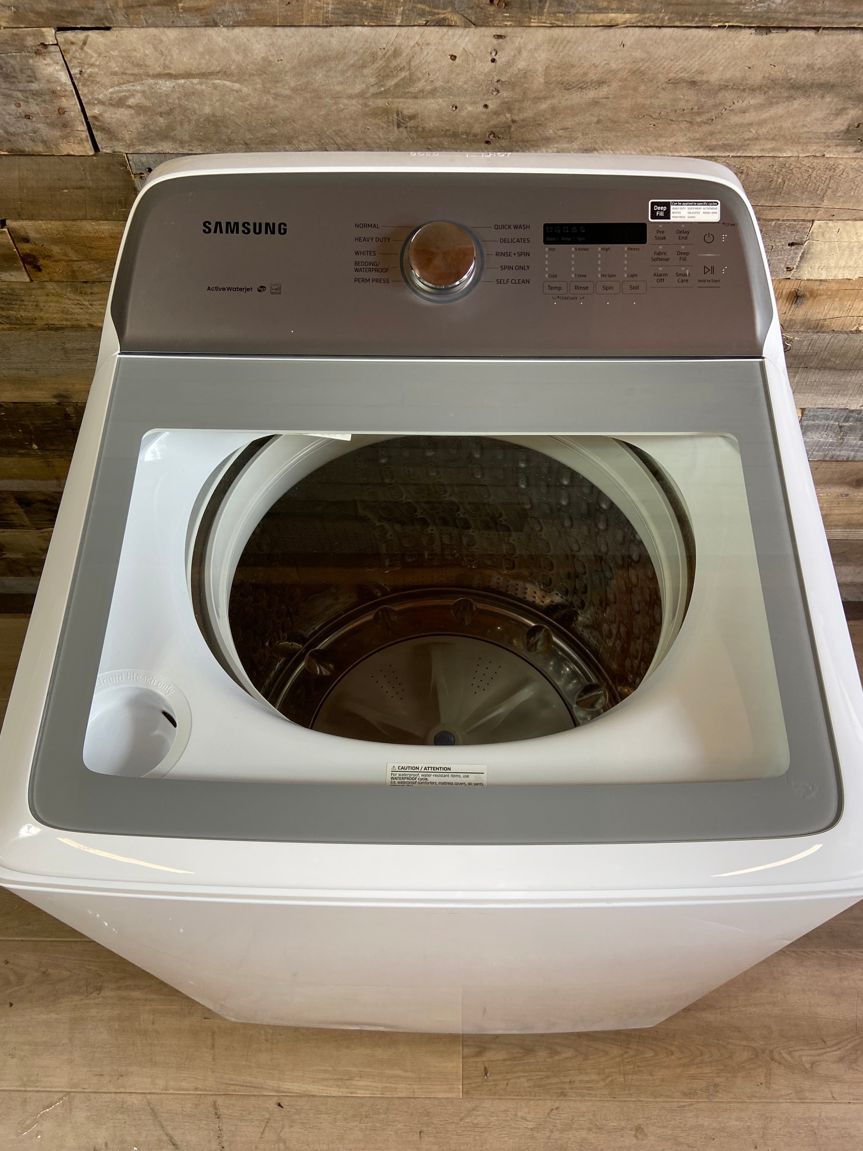 Samsung Top Load Washer with 5.0 Cu. Ft. Capacity, 10 Wash Cycles, Active WaterJet