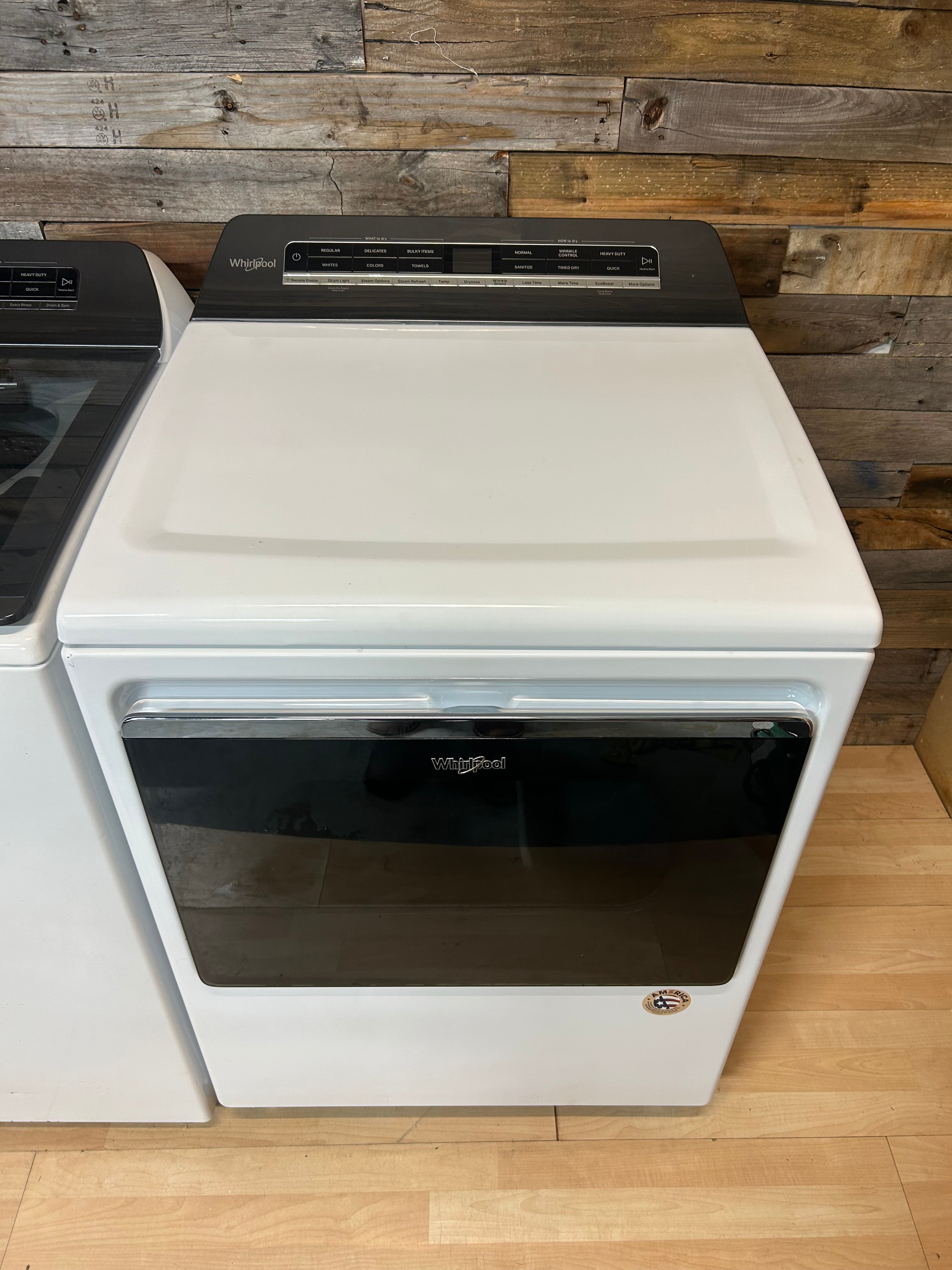 White Whirlpool Glass Top Set