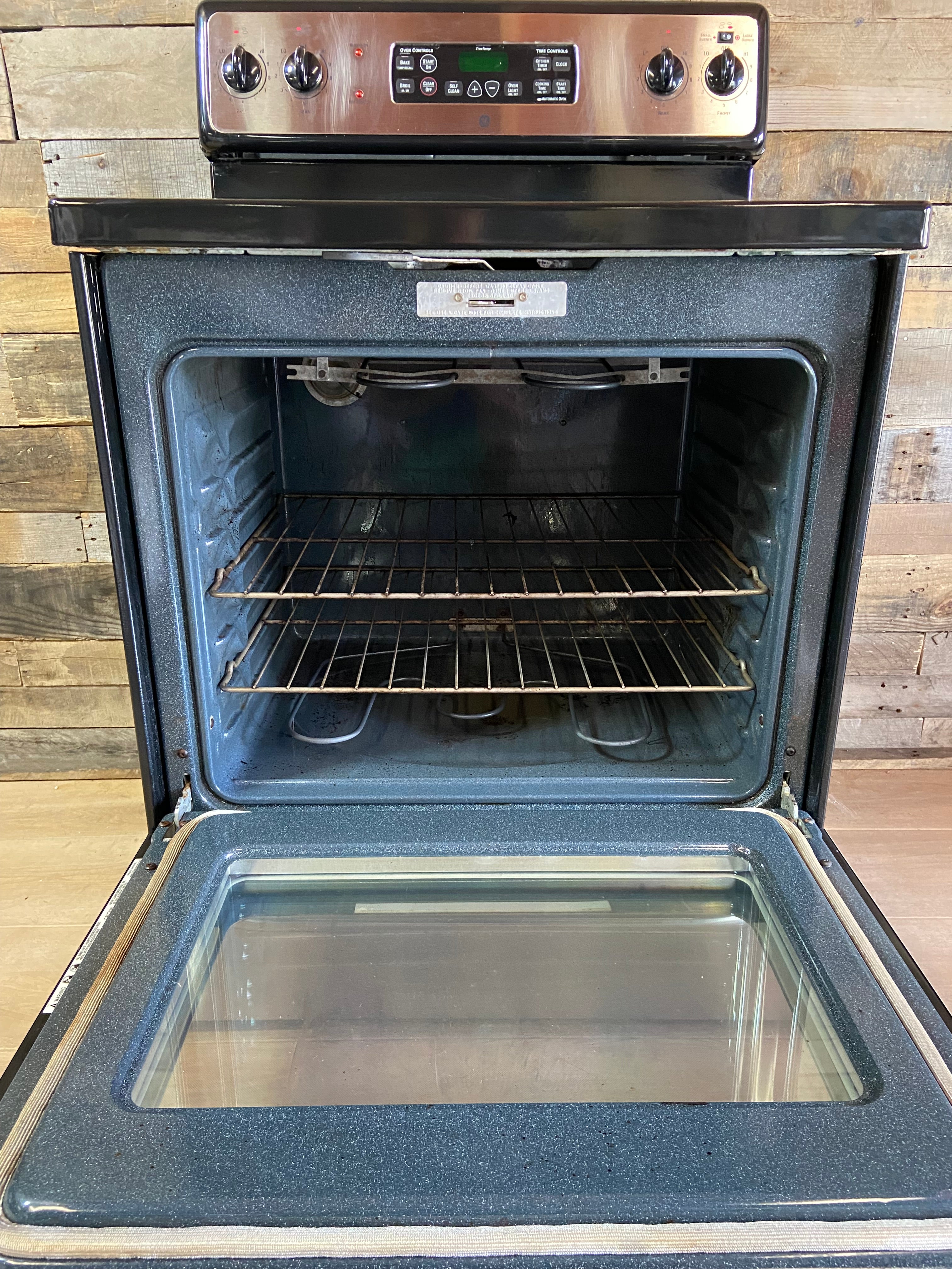 GE Stainless 4 Burner Glass Top Range