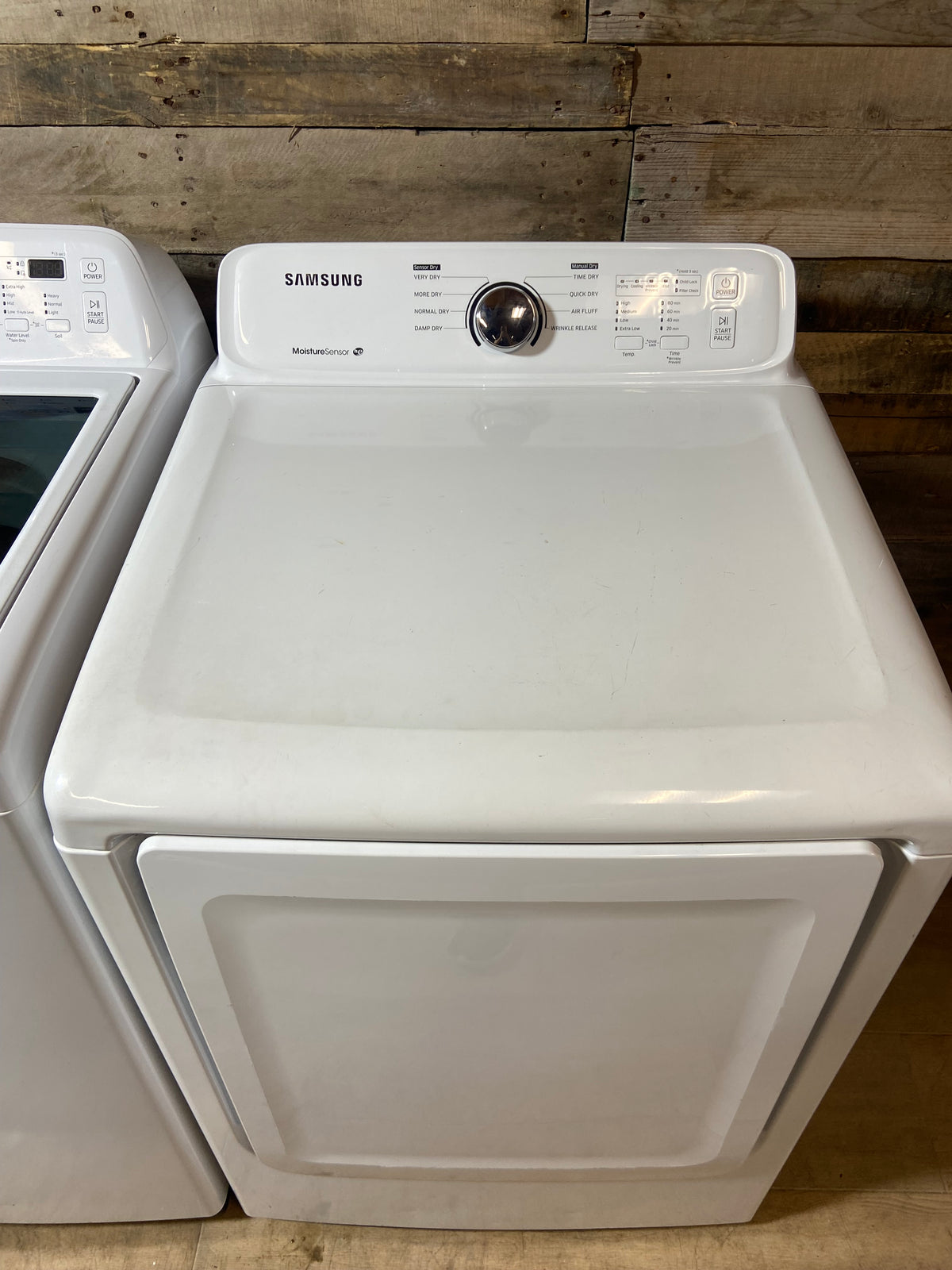 Samsung Washer & Dryer Glass Lid Large Capacity Set