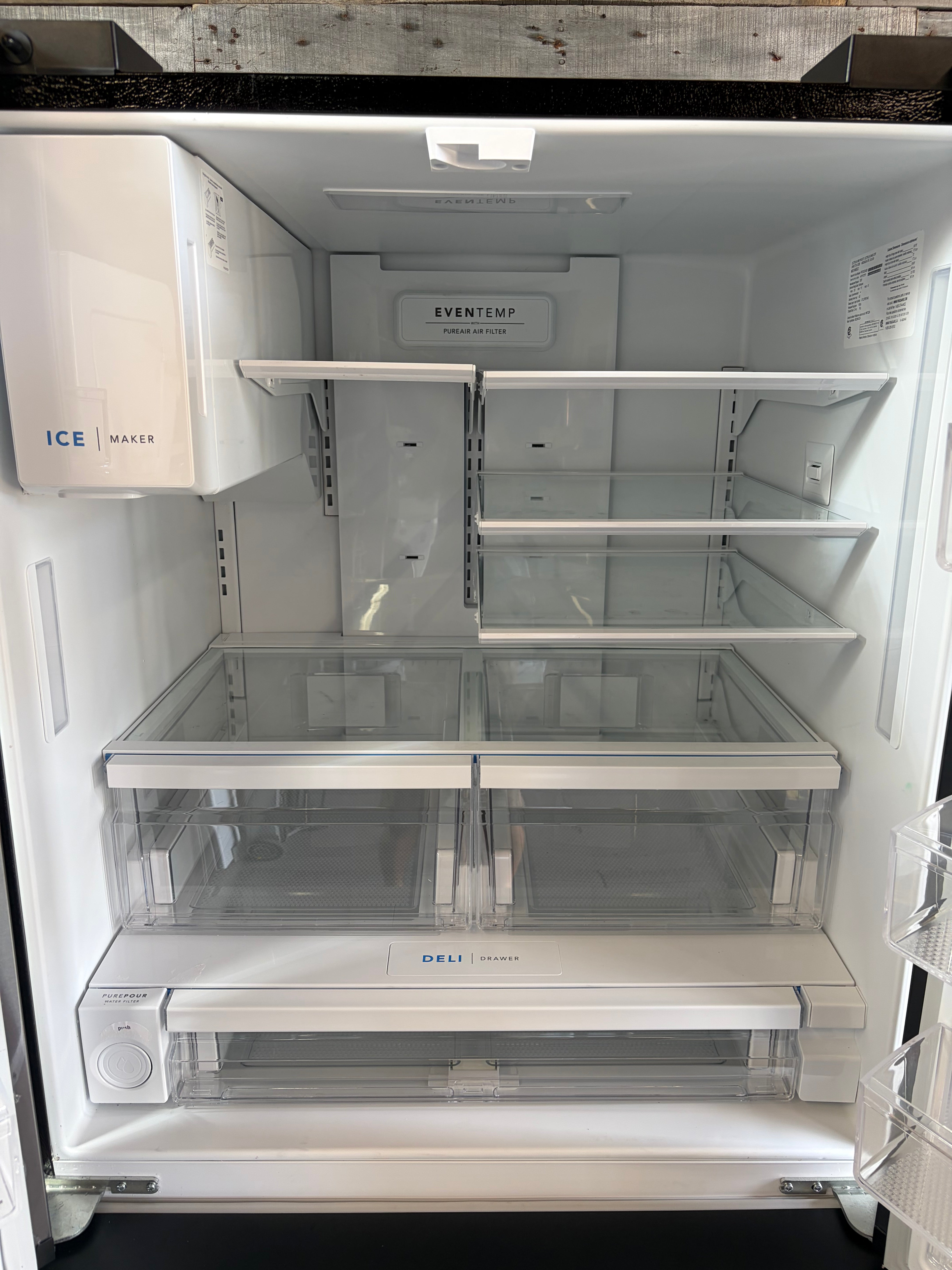 Frigidaire Standard-Depth 27.8-cu ft 36-in Wide with Ice Maker (Black Stainless Steel)