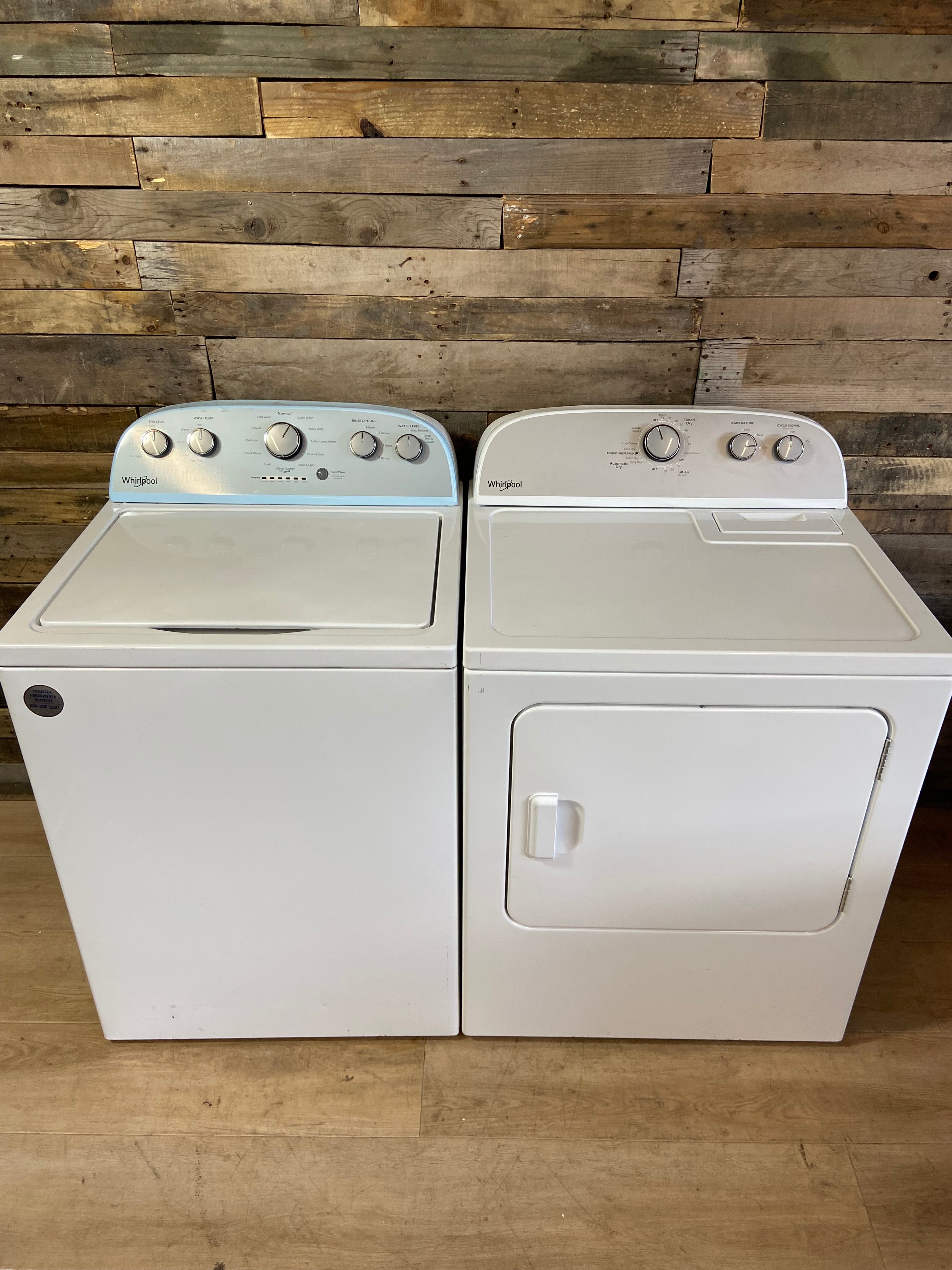 Whirlpool Top Load Washer & Dryer Set