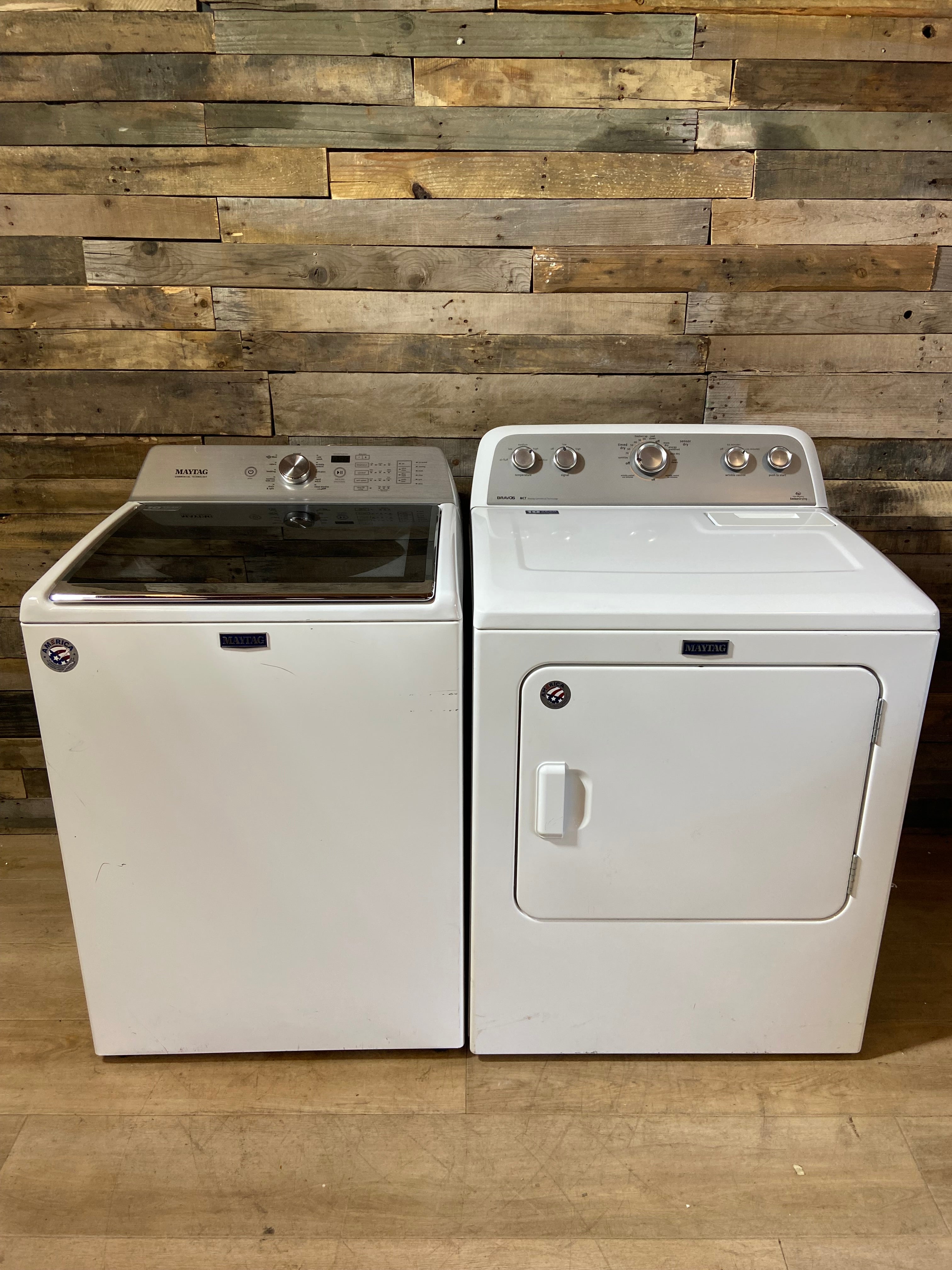 Maytag Bravos Top Load Large Capacity Washer & Dryer Set