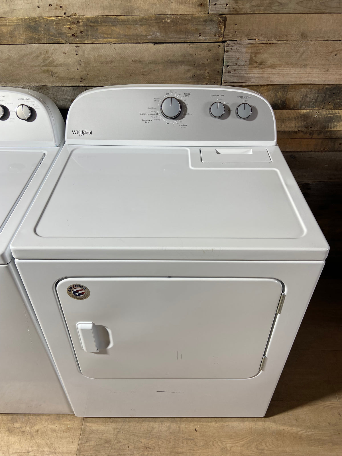 Whirlpool Top Load Grey Panel Washer & Dryer Set