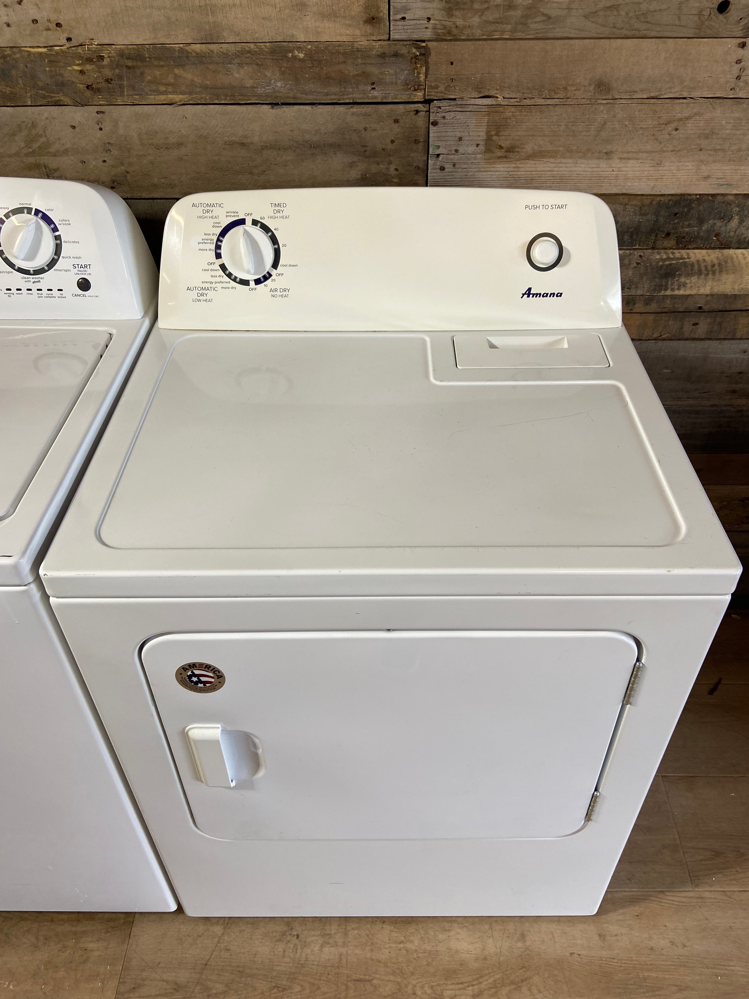 Amana Large Capacity Stainless Steel Tub Washer & Dryer Set