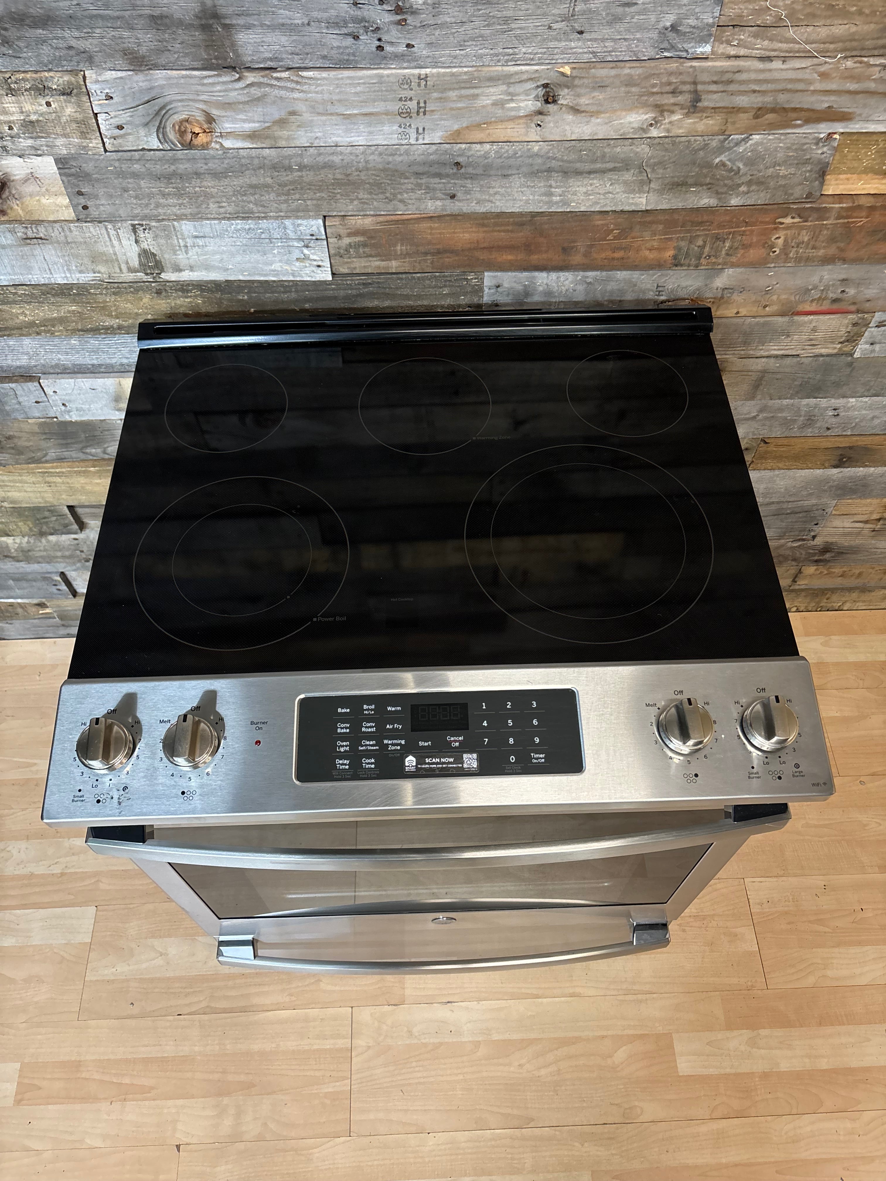 GE WiFi Stainless Slide-In Range With Air fry