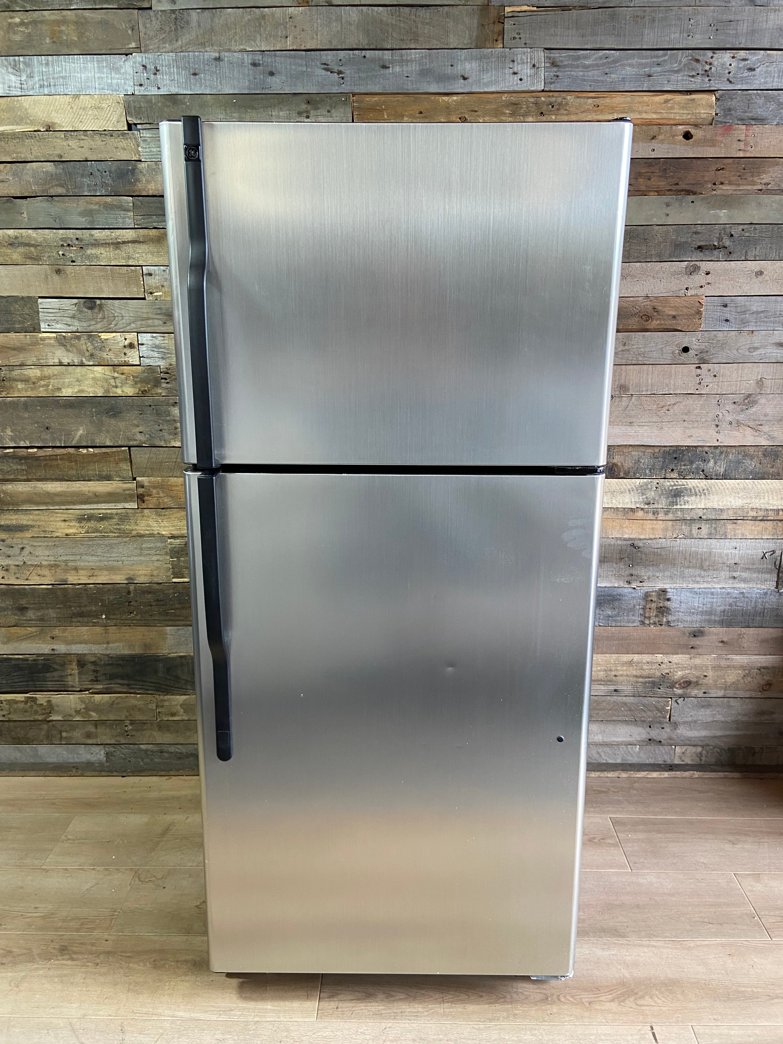 GE Stainless Top Bottom Refrigerator