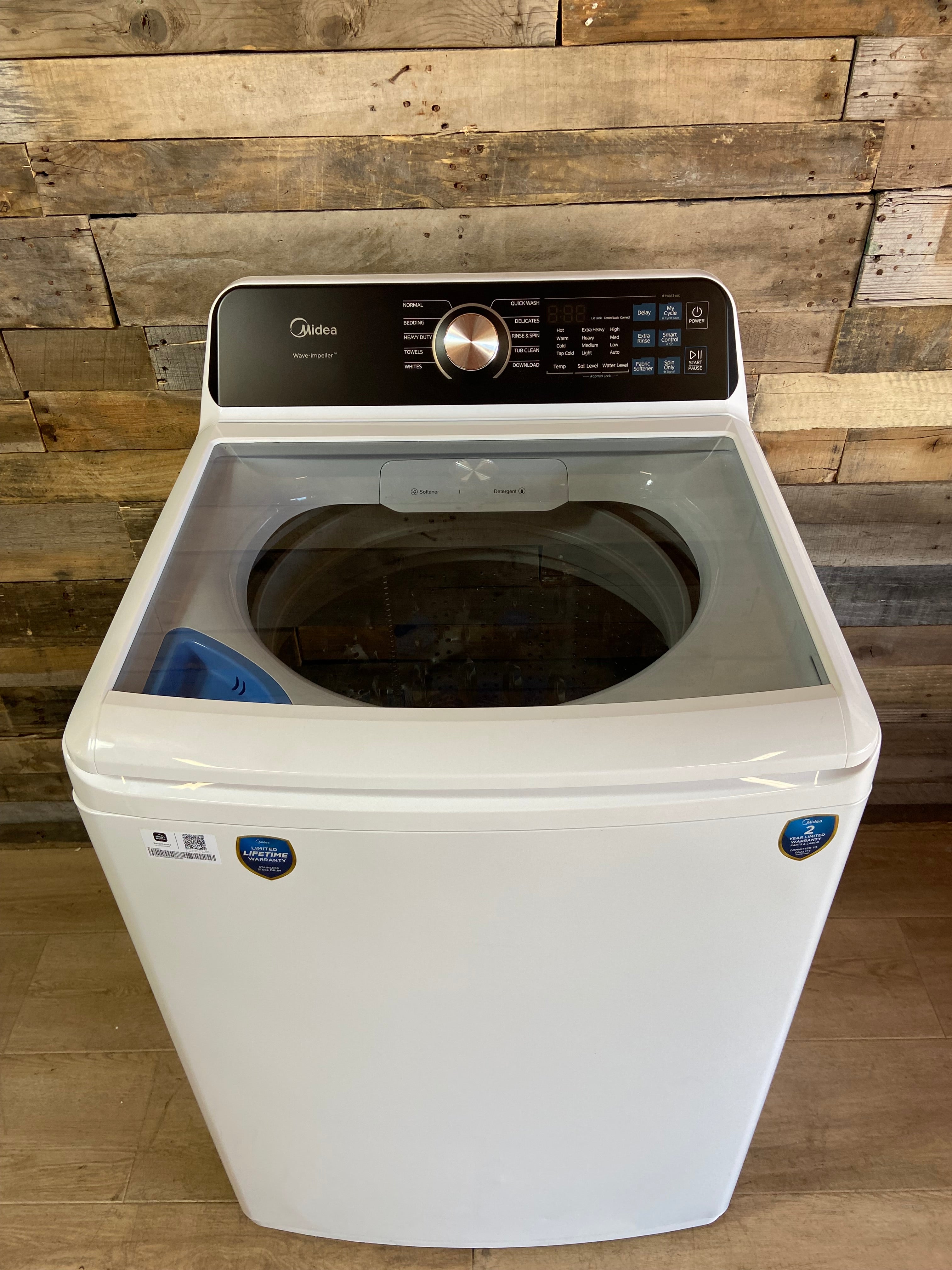 Midea 4.5 cu. ft. Smart Top Load Washer (White)