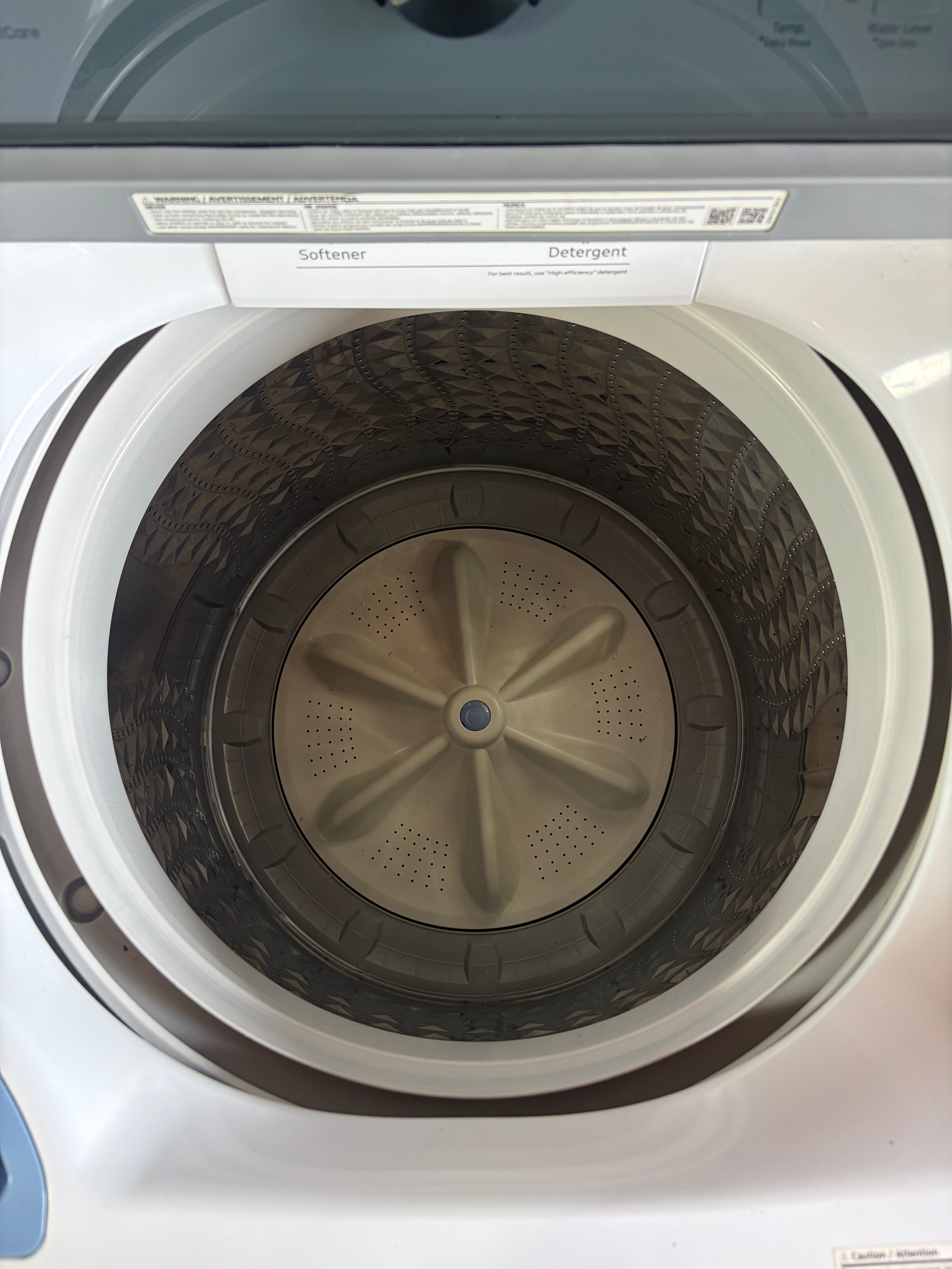 Samsung Glass Lid Large Capacity Top Load Washer