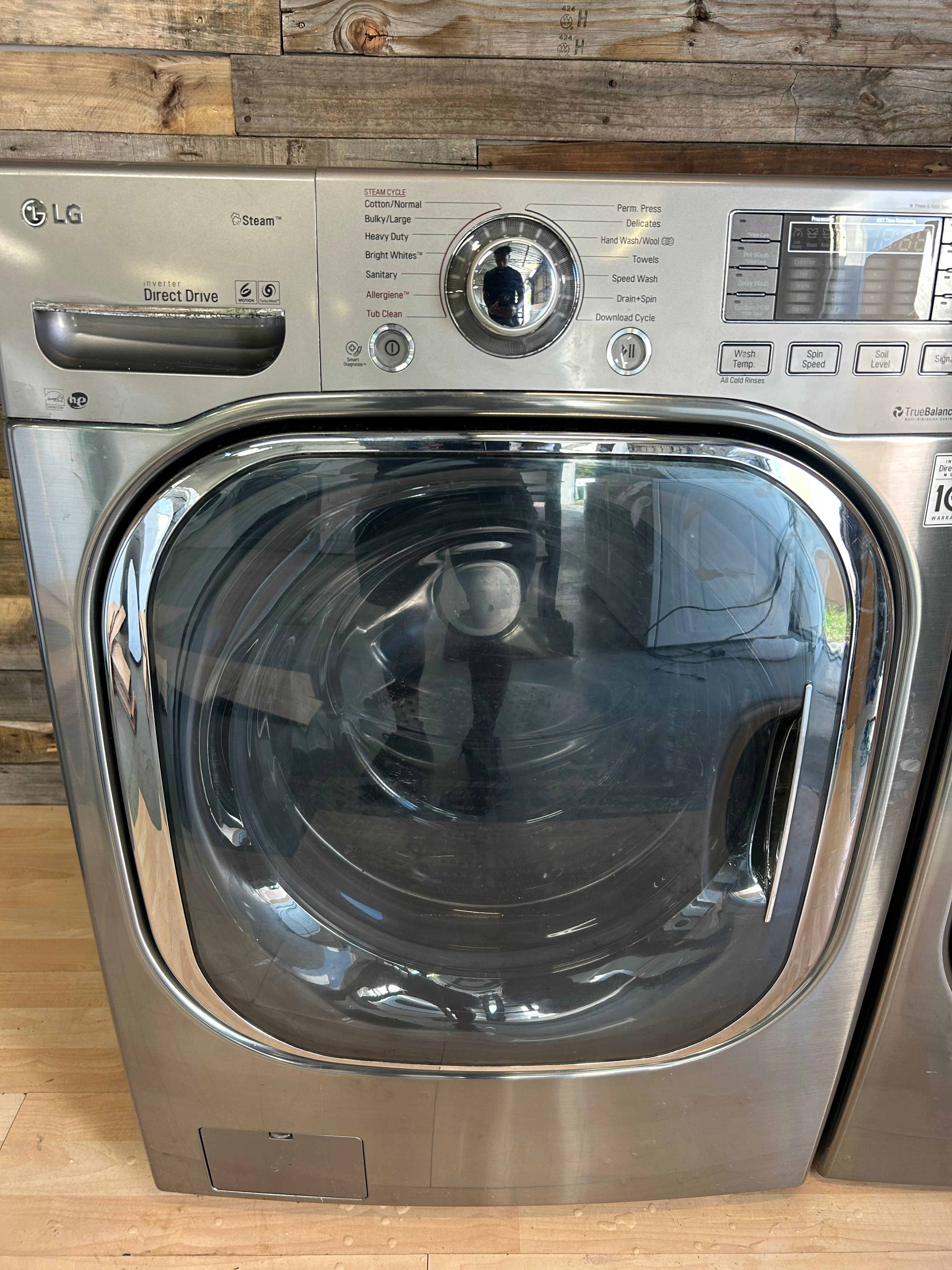 Stainless LG TrueSteam Front Load Set