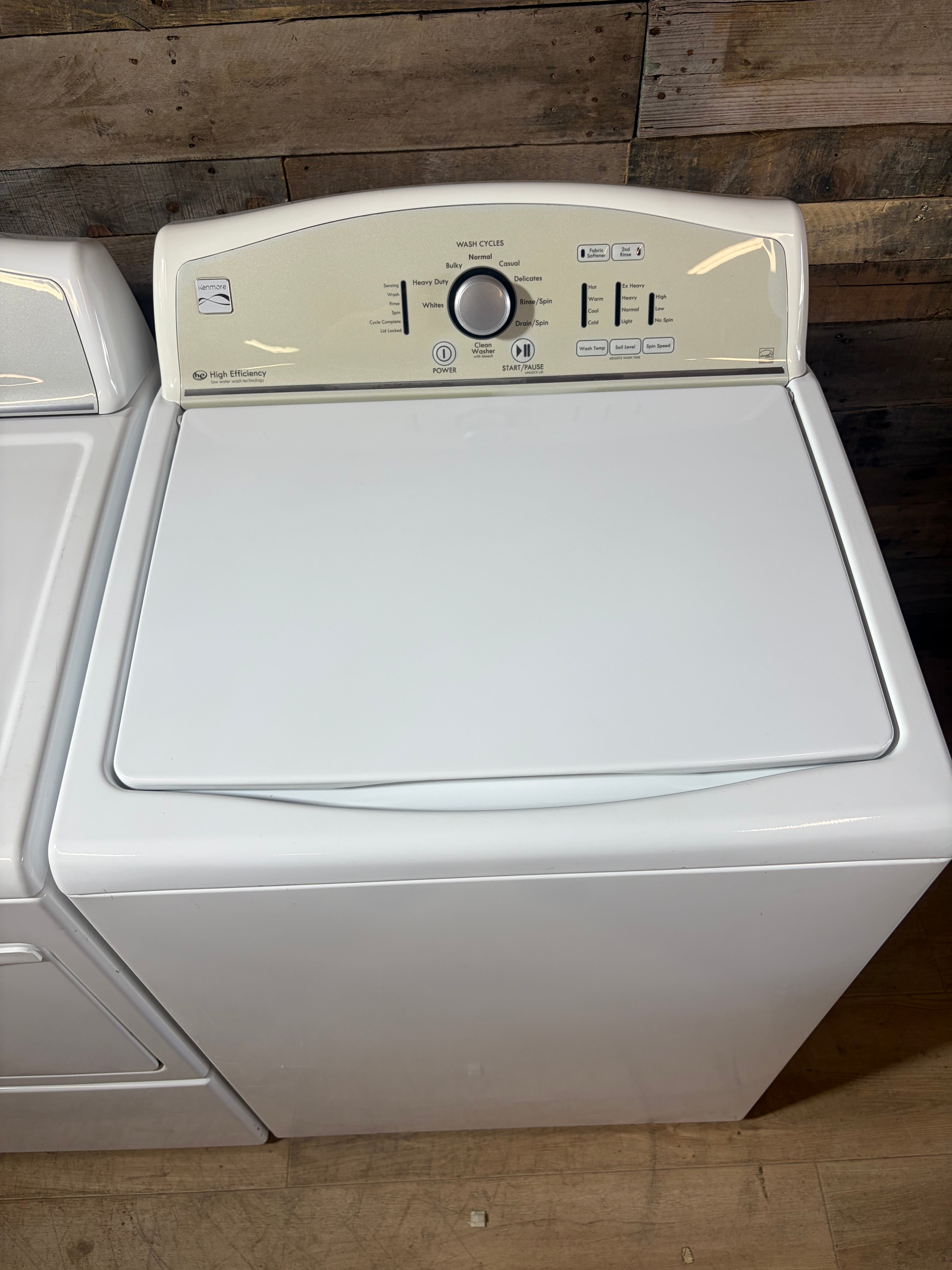 Kenmore Top Load Large Capacity Washer Dryer Set