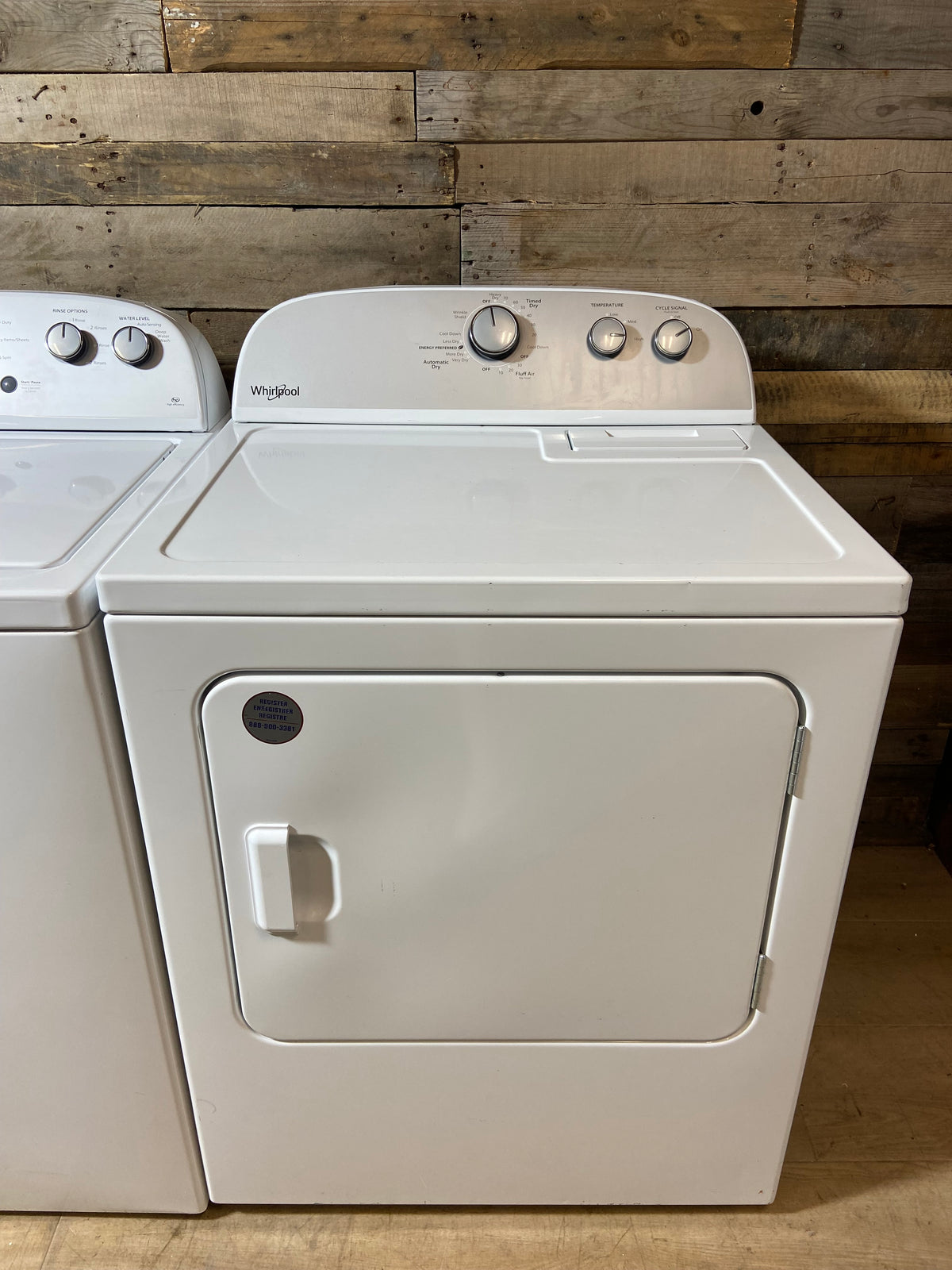 Whirlpool Top Load Grey Panel Washer & Dryer Set