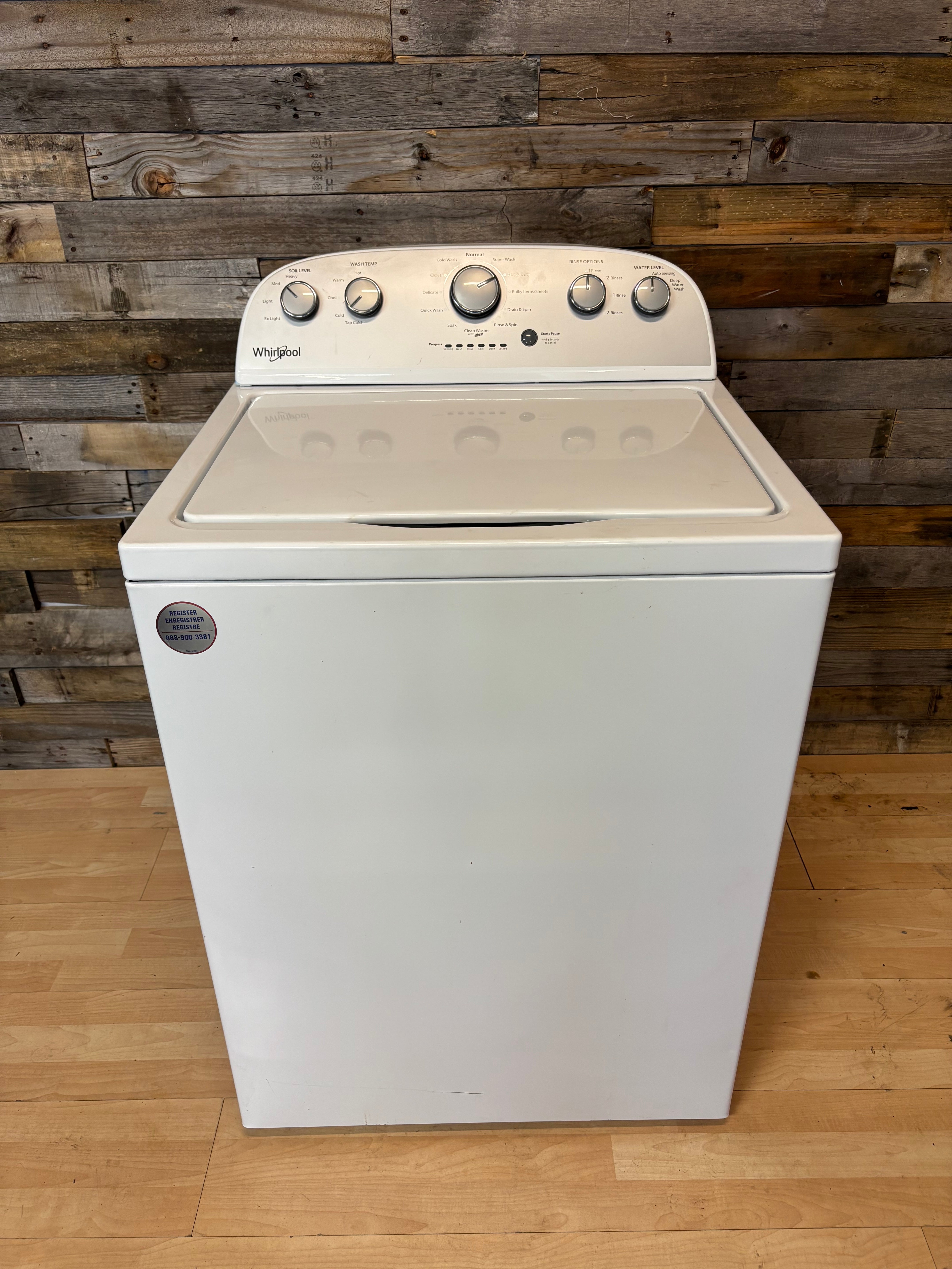 Whirlpool Grey Face Top Load Washer
