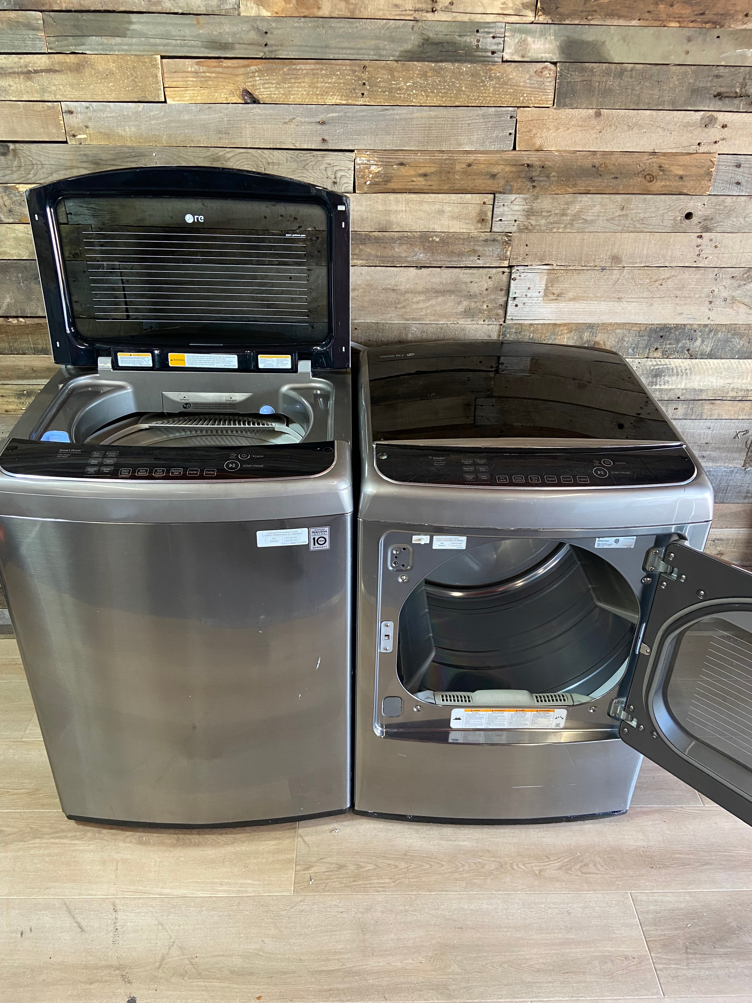 Stainless LG Large Capacity Smart Drum Set