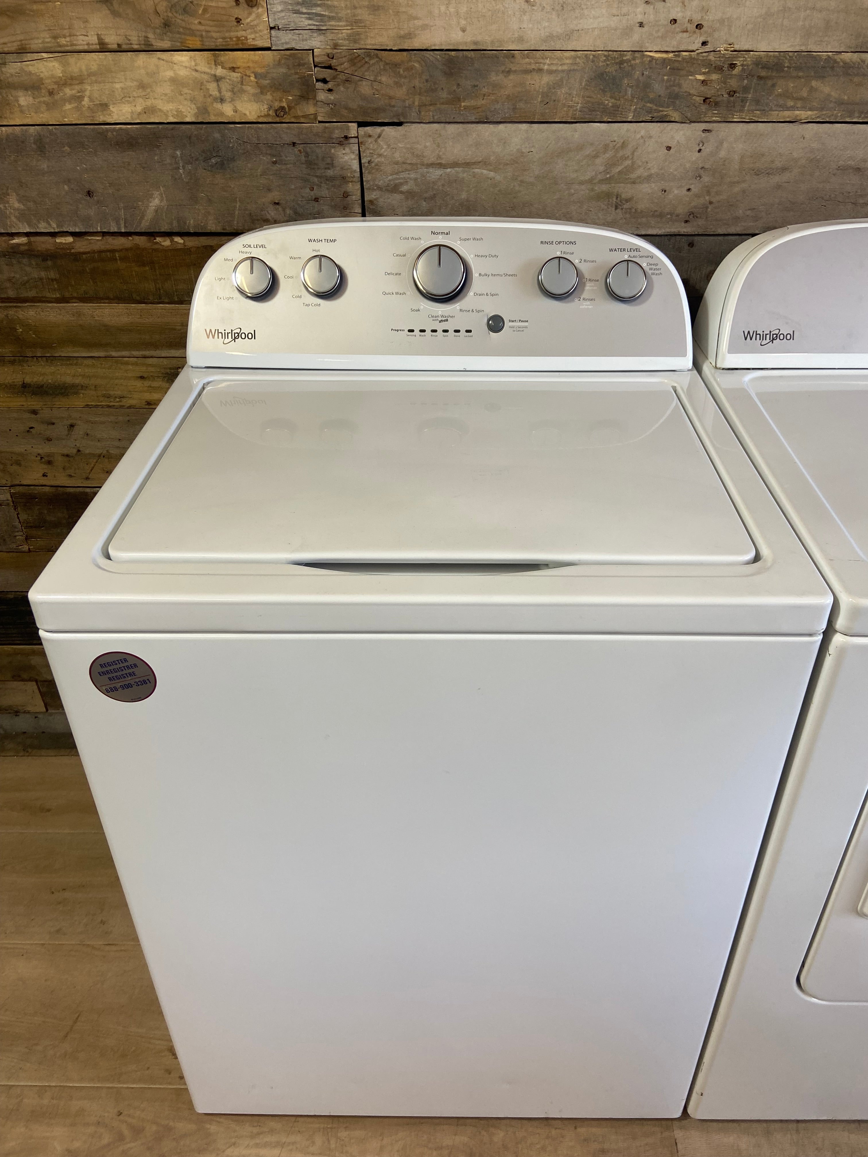 Whirlpool Grey Face Top Load Set