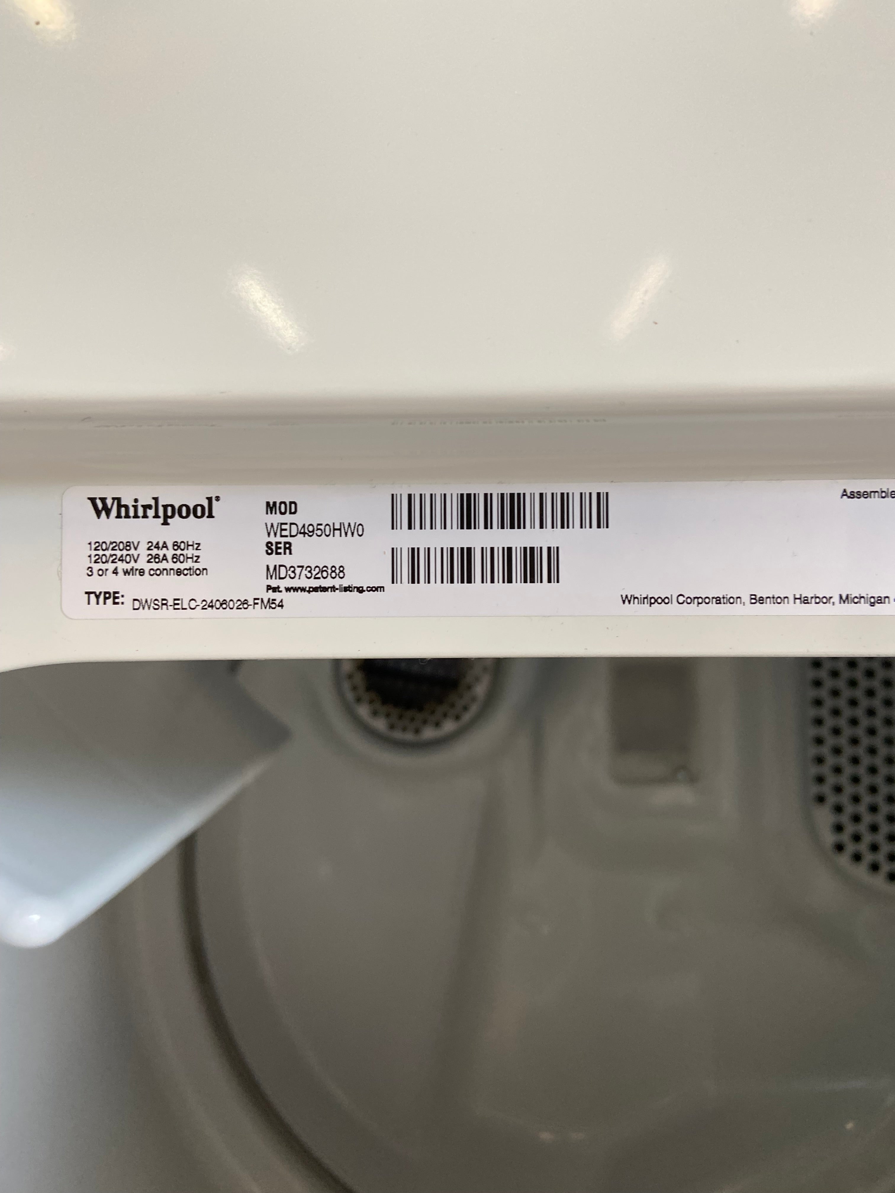 Whirlpool Top Load Washer & Dryer Set