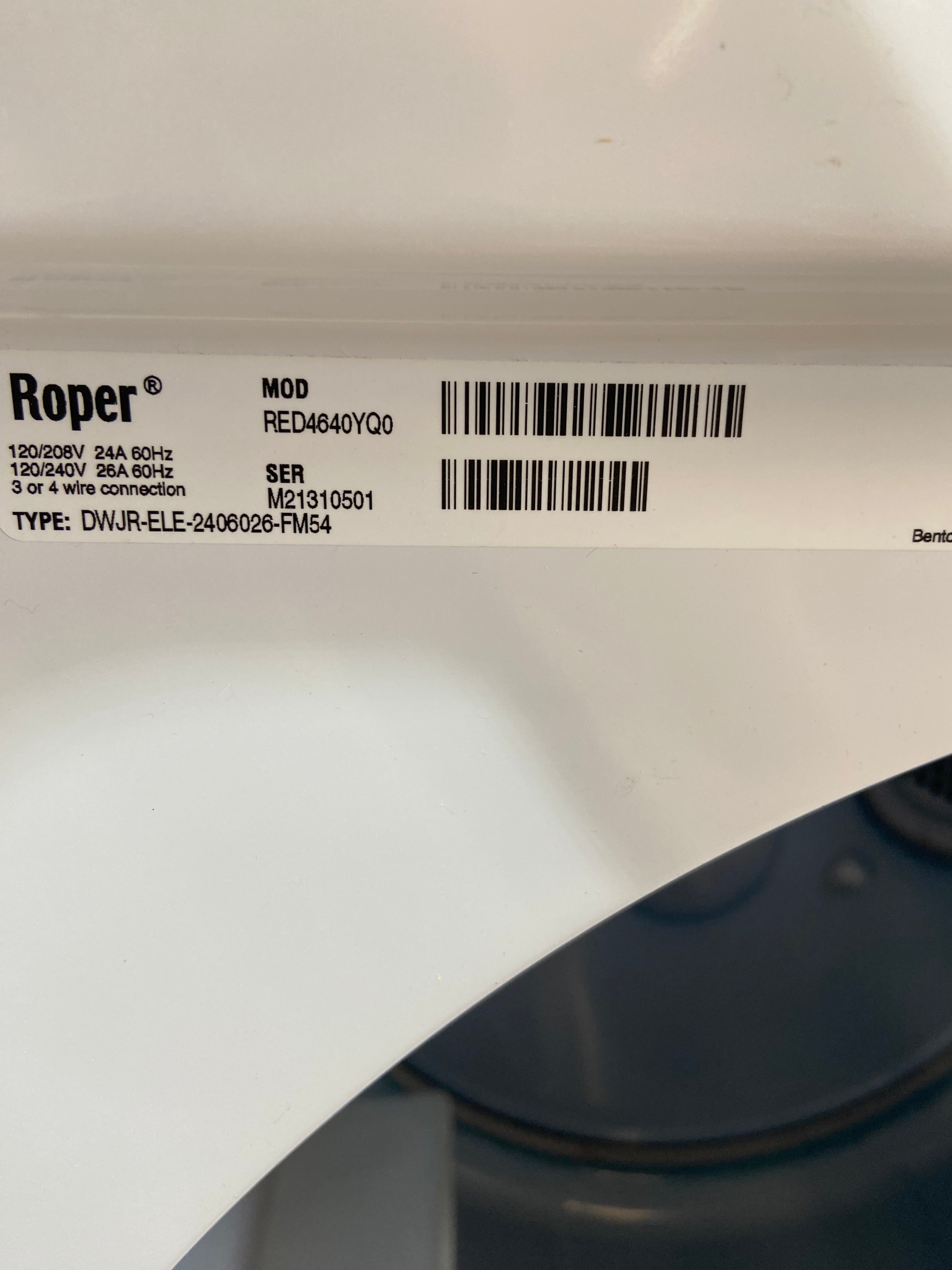 Whirlpool Estate Dryer