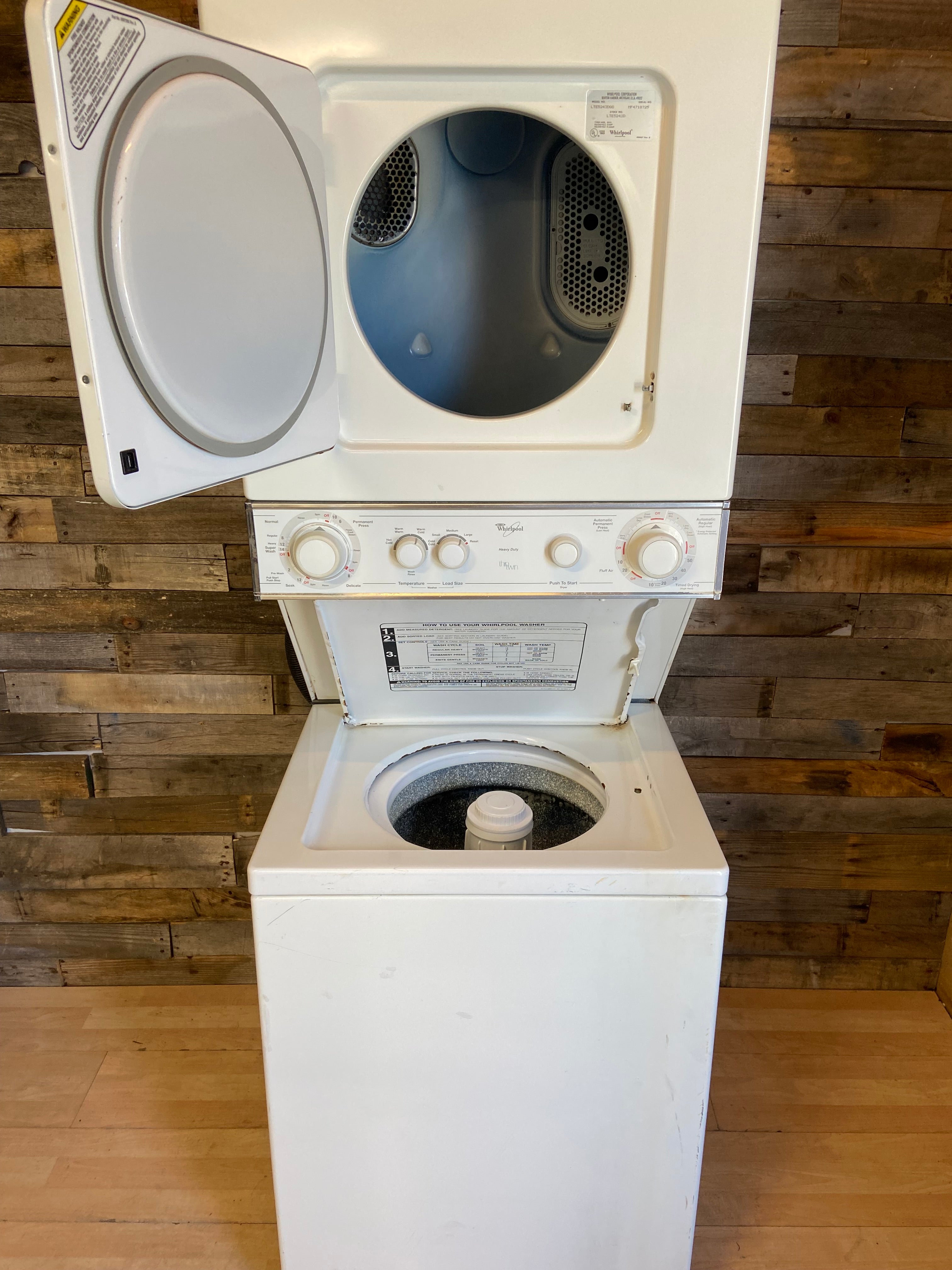Whirlpool 24” Thin Twin Stackable 240v