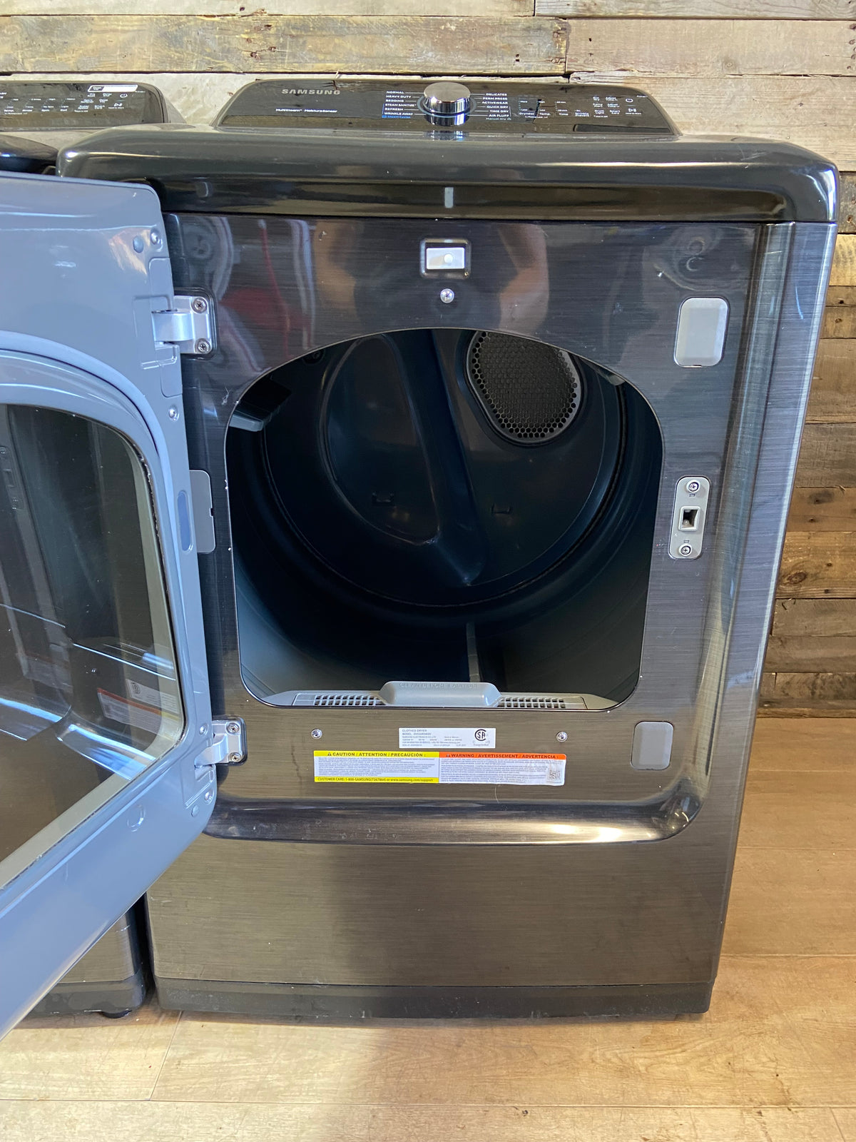 Samsung Black Stainless Large Capacity Washer & Dryer Set