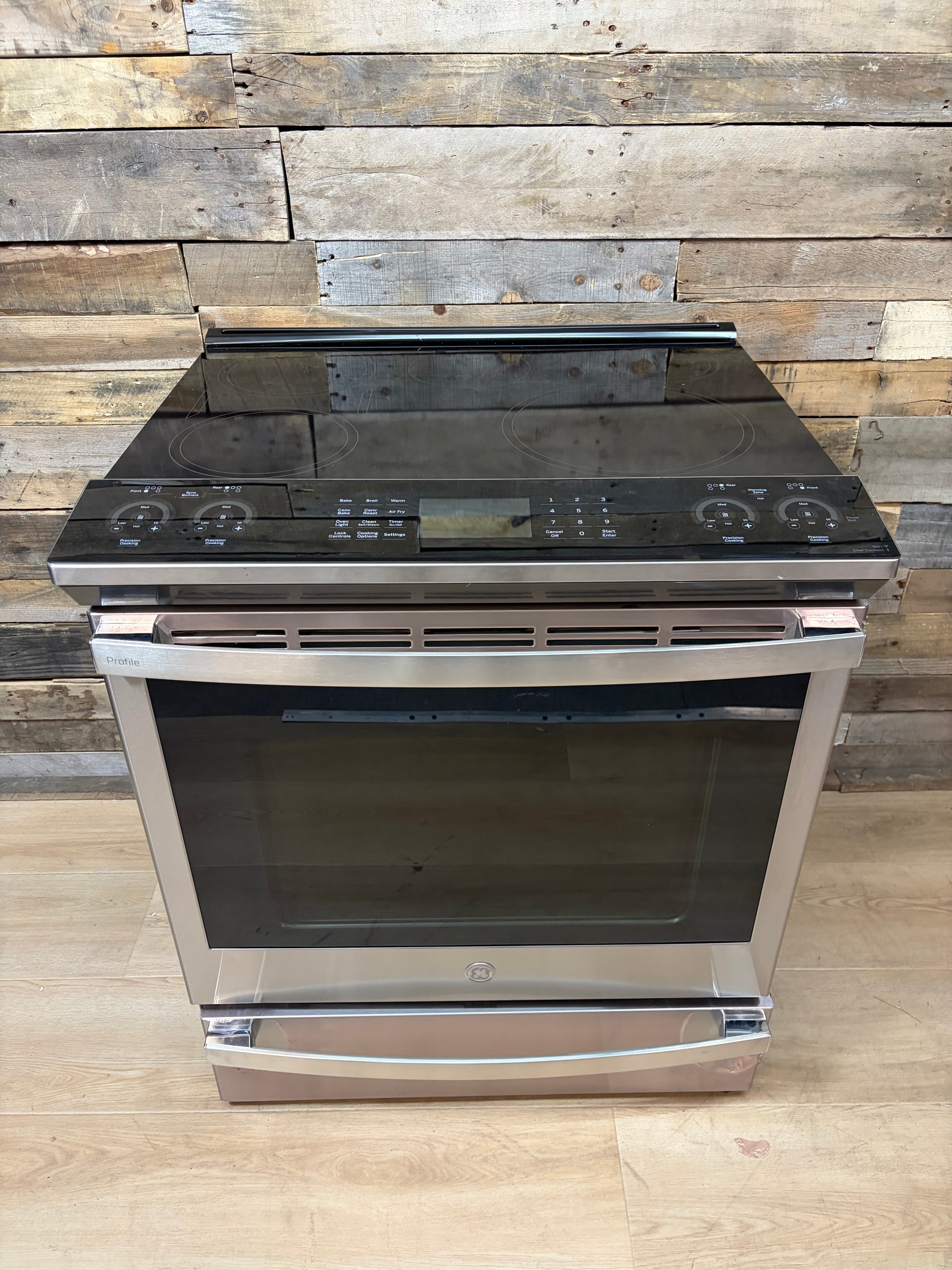 GE Profile™ 30" Fingerprint Resistant Stainless Steel Slide In Induction Range