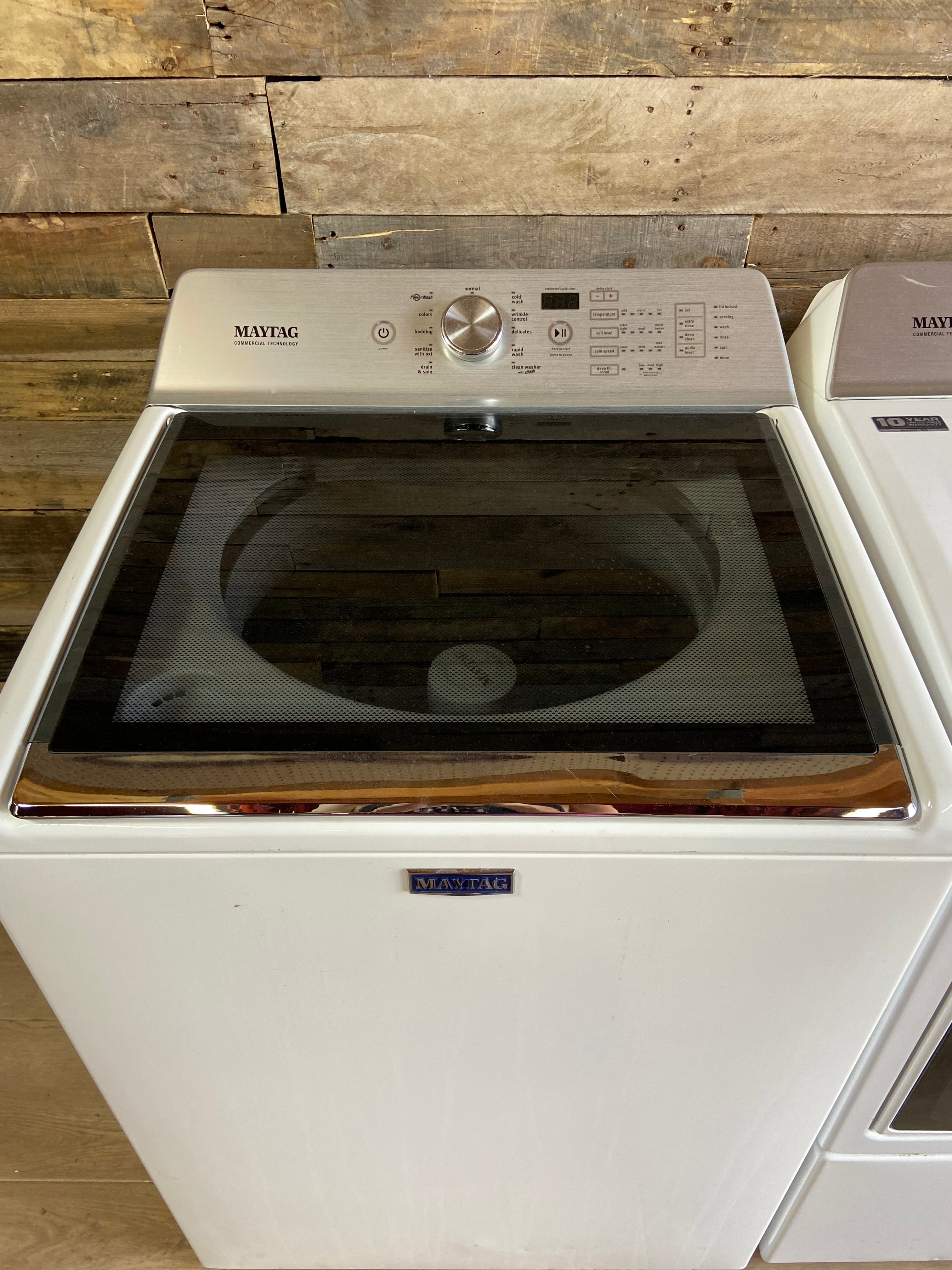 Maytag Commercial Technology Top Load Washer & Dryer Set