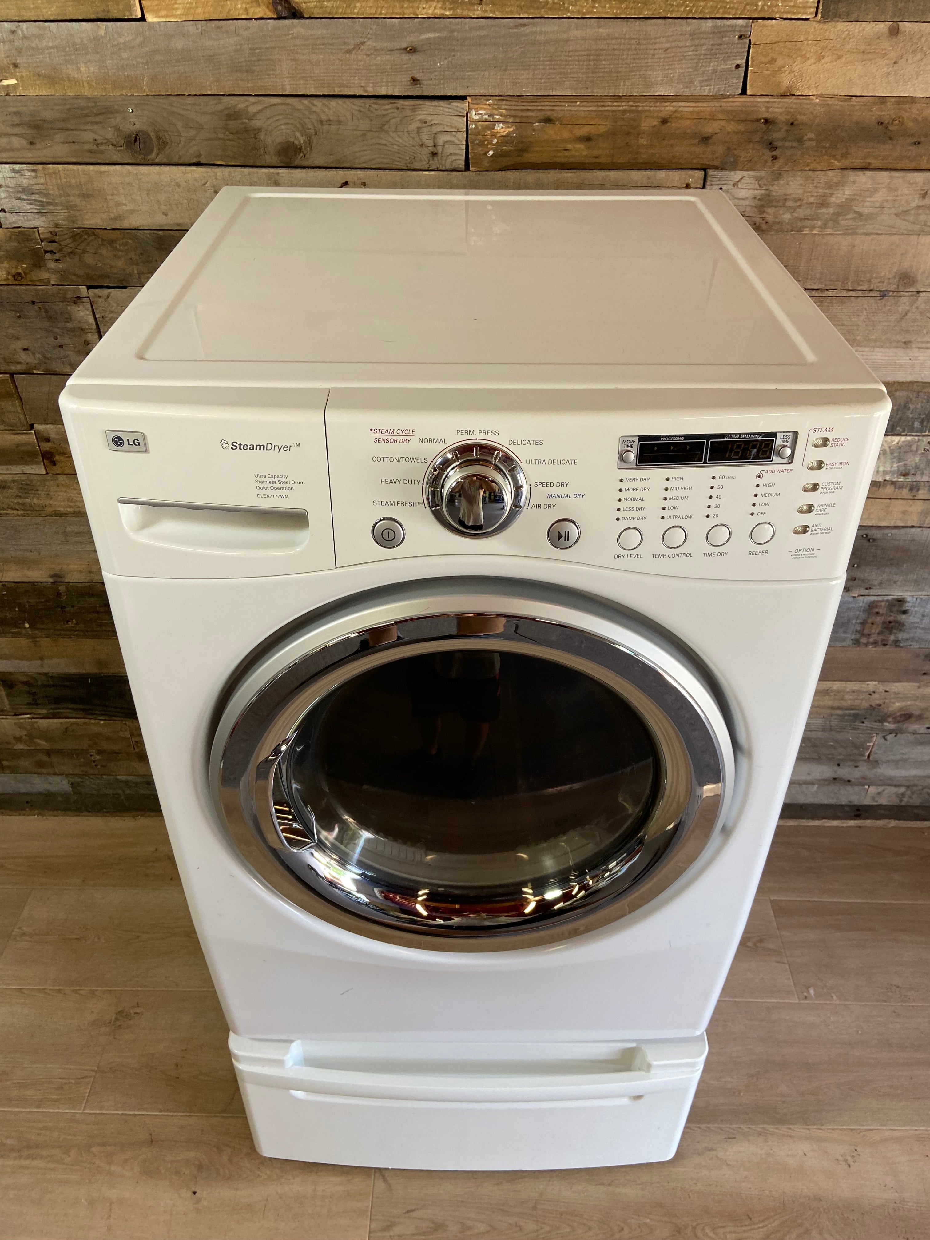 LG Front Load Style Dryer With Pedestal