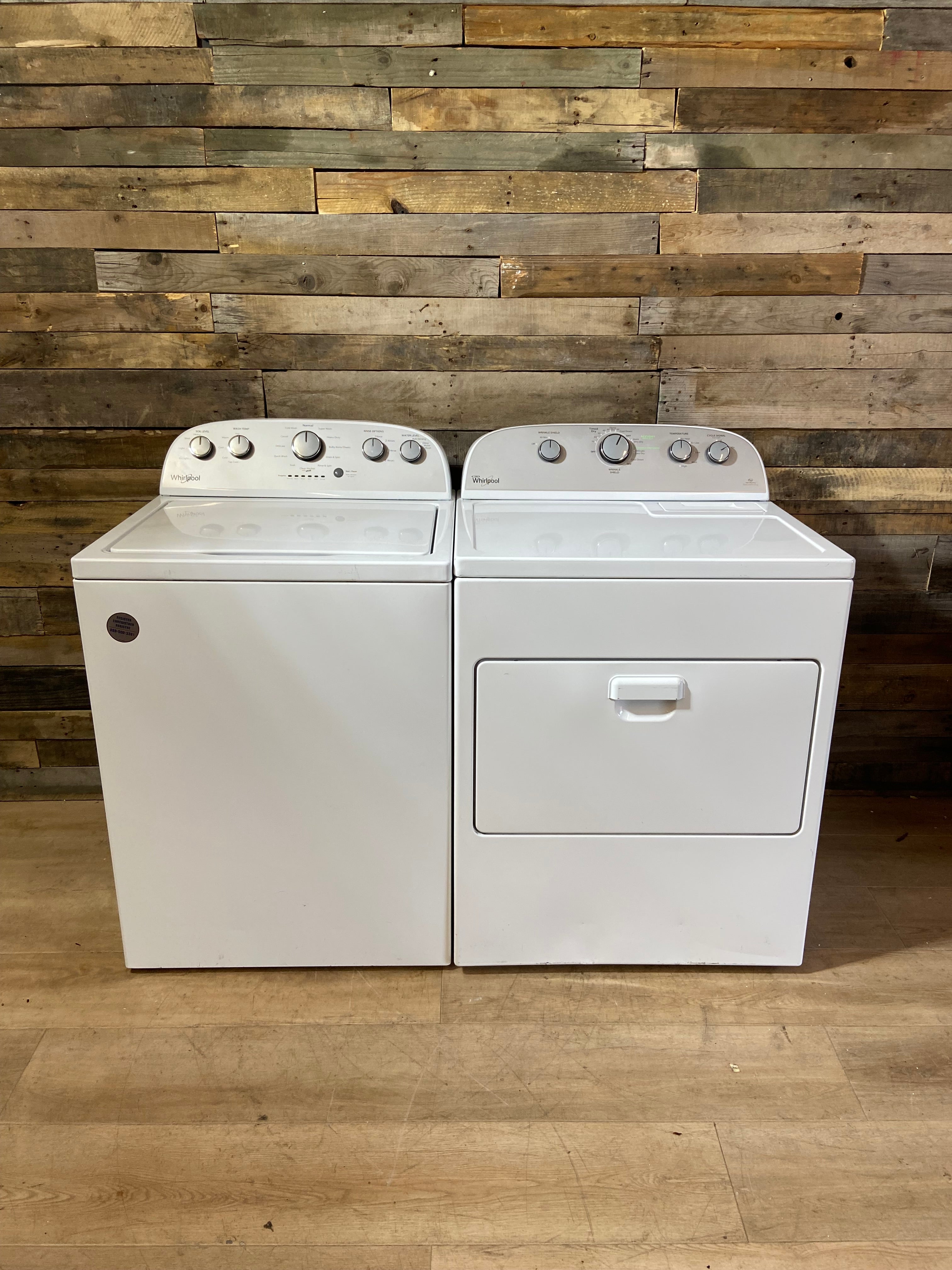 Whirlpool Top Load Washer & Dryer Set