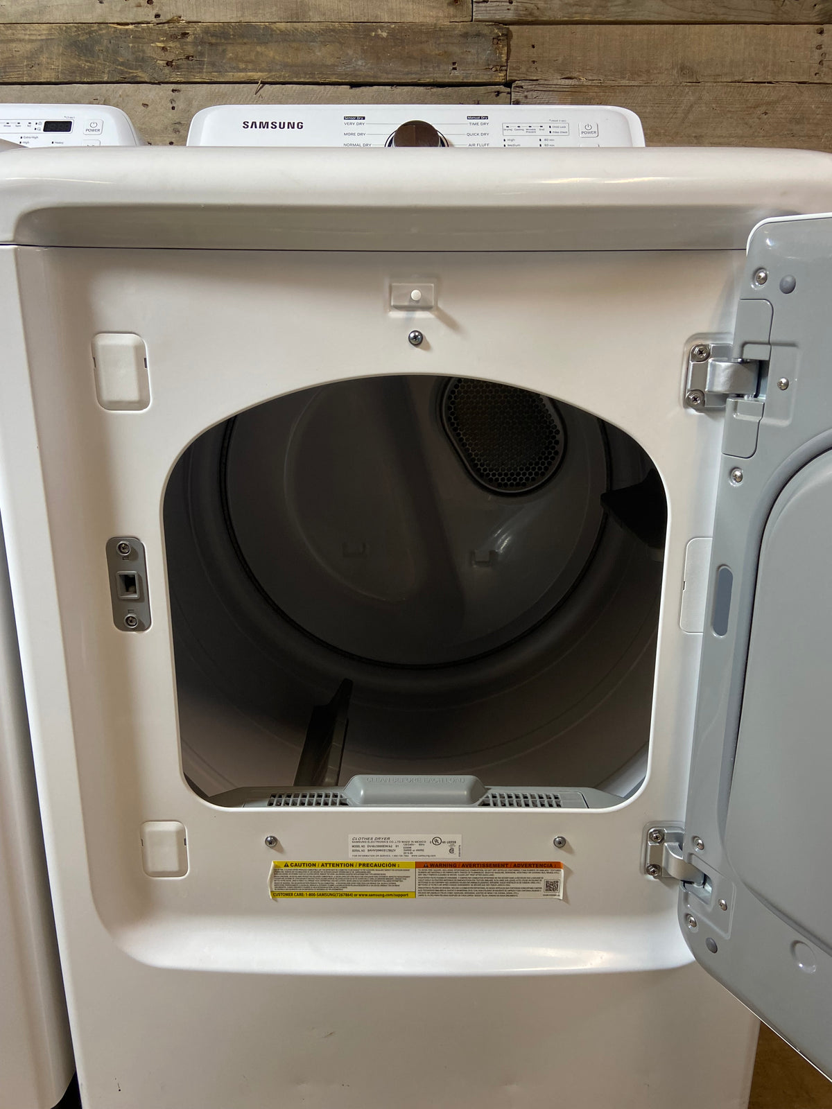 Samsung Washer & Dryer Glass Lid Large Capacity Set