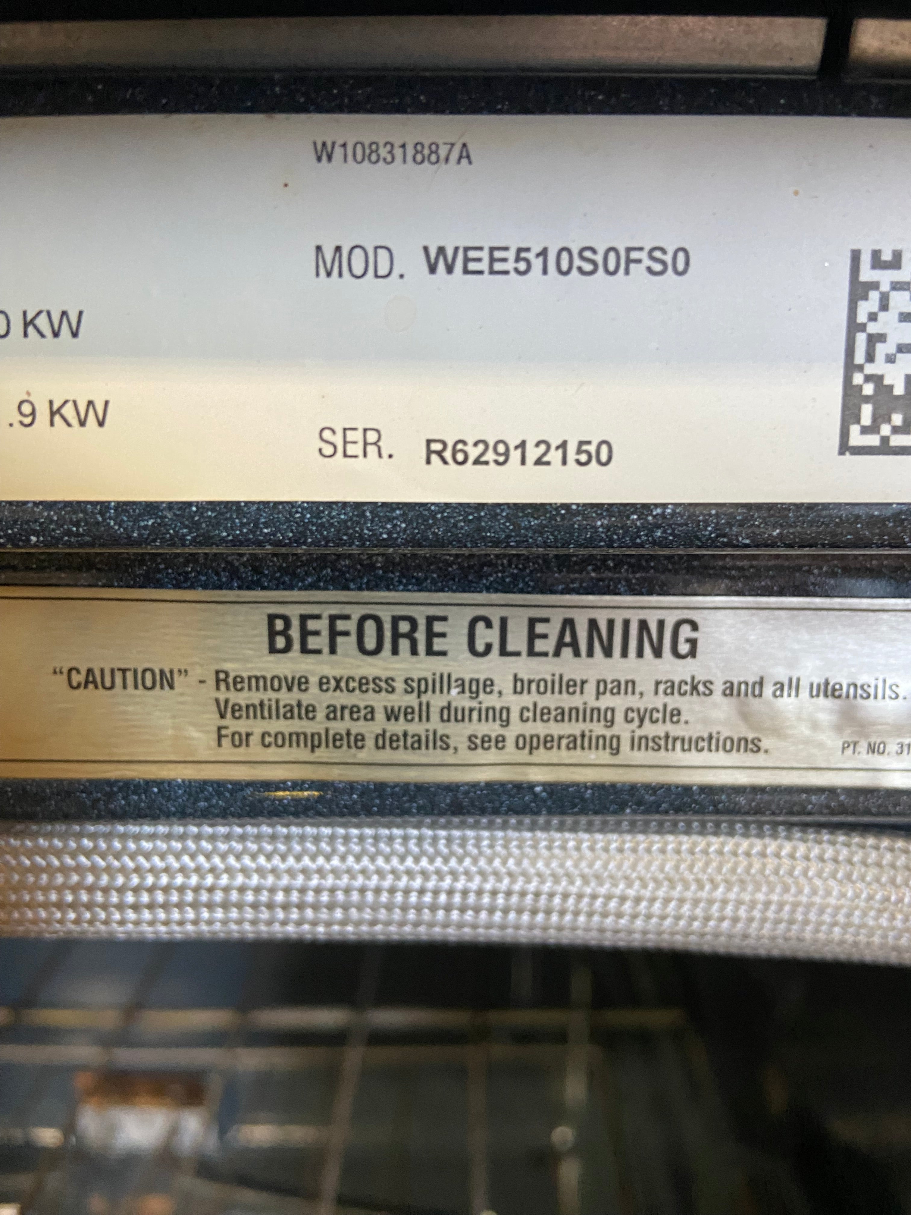 Whirlpool Stainless Slide in Range