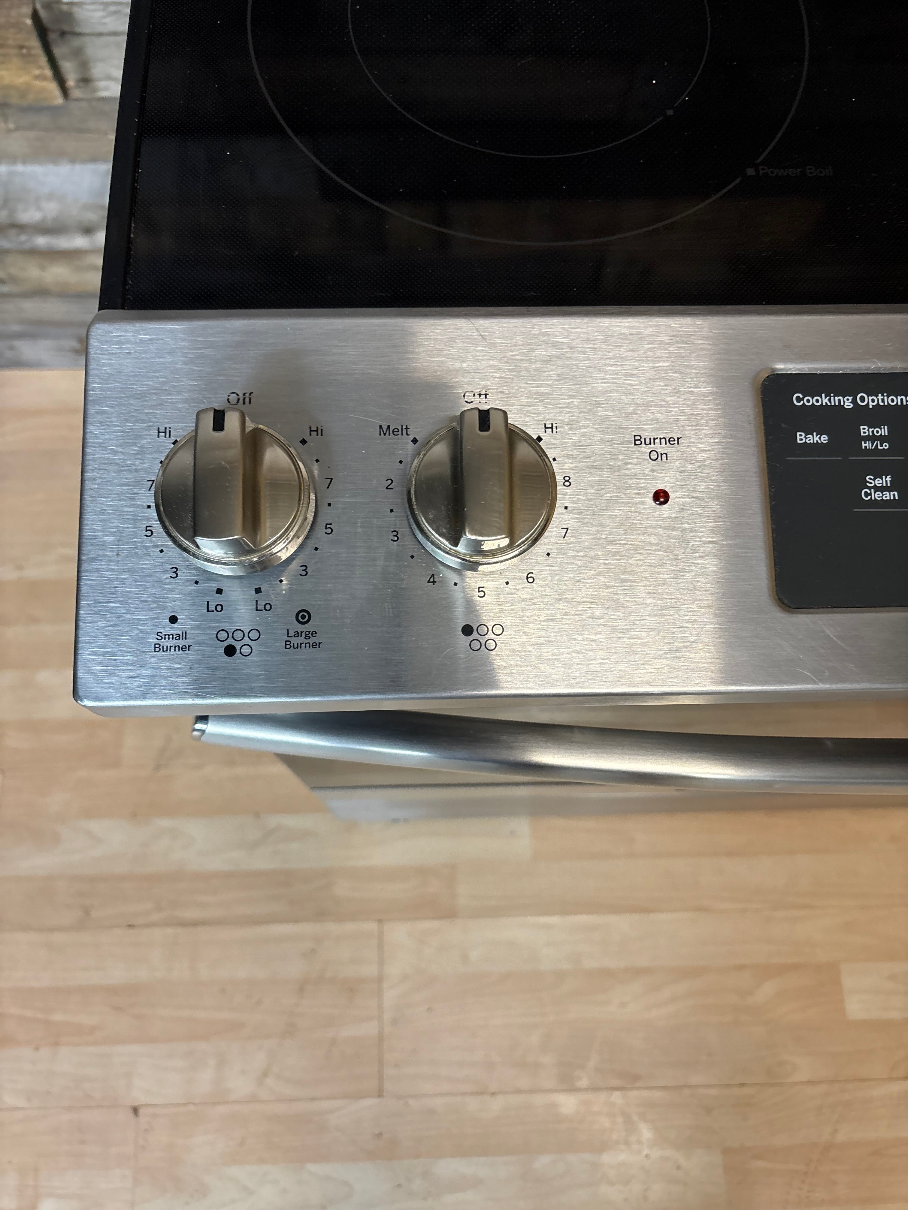 GE Slide-In Stainless Range