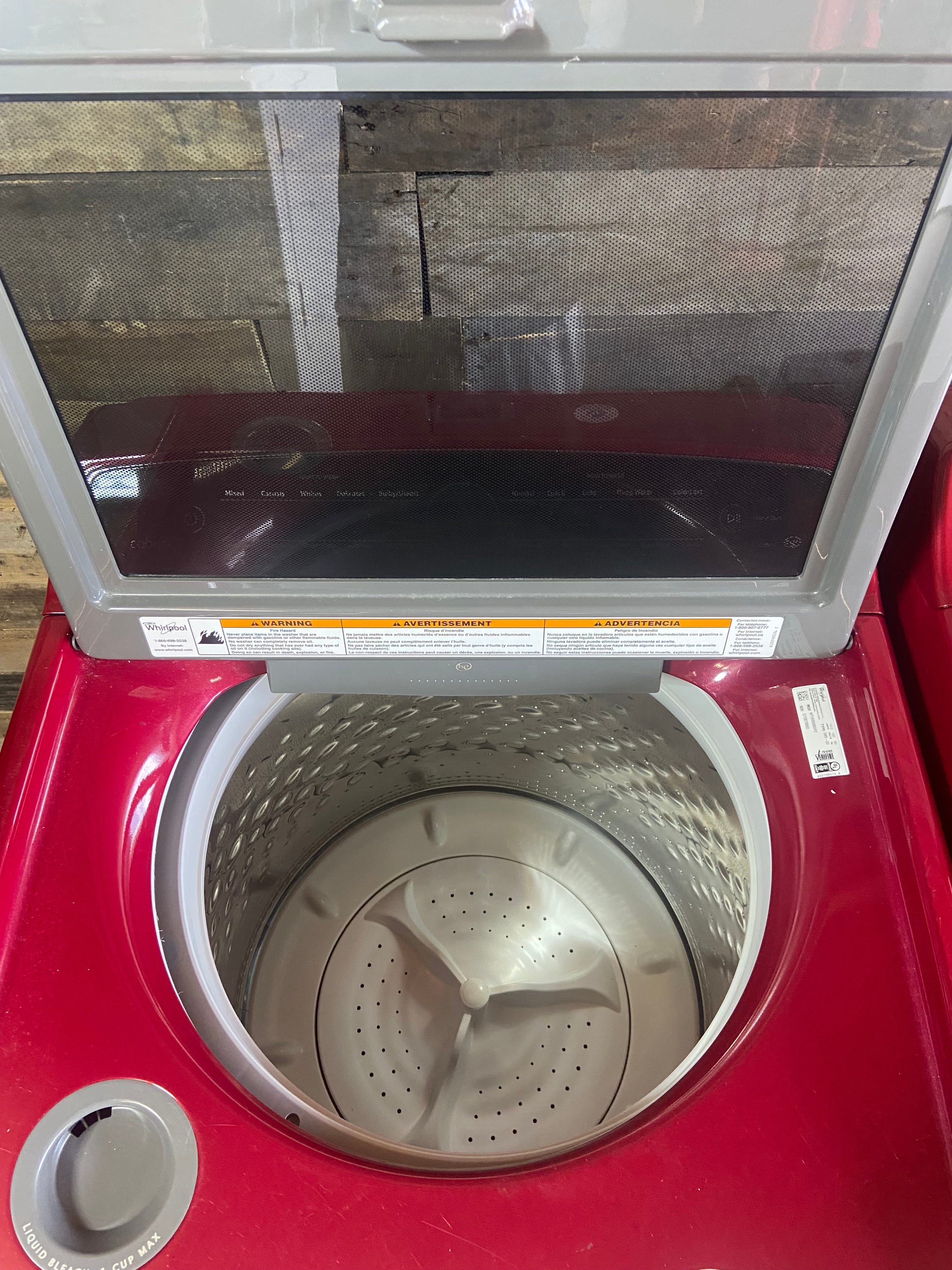 Whirlpool Cabrio Red Top Load Washer & Dryer Set