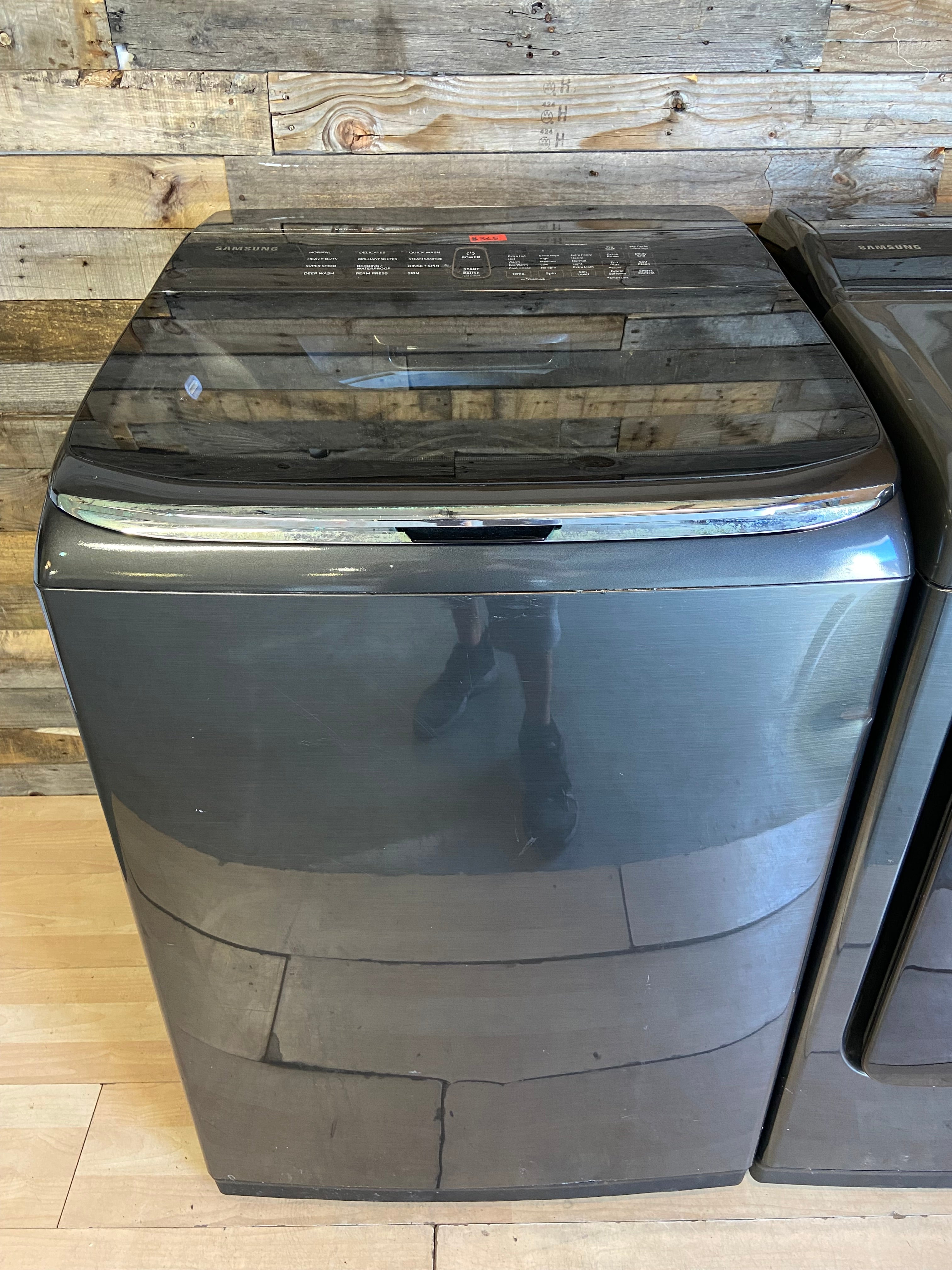 Black Stainless Samsung ActiveWash Top Load Set